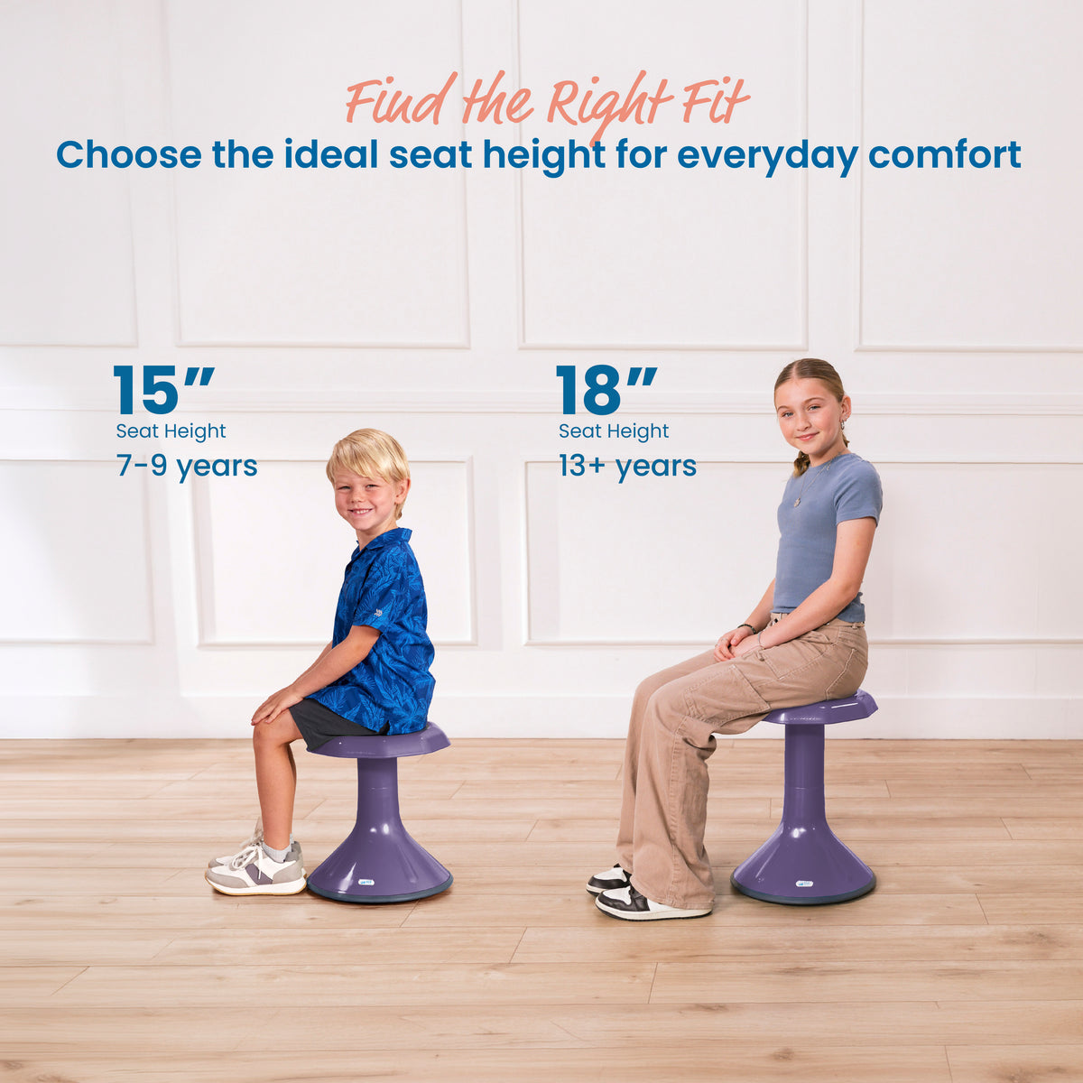 ACE Active Core Engagement Wobble Stool, 18in Seat Height