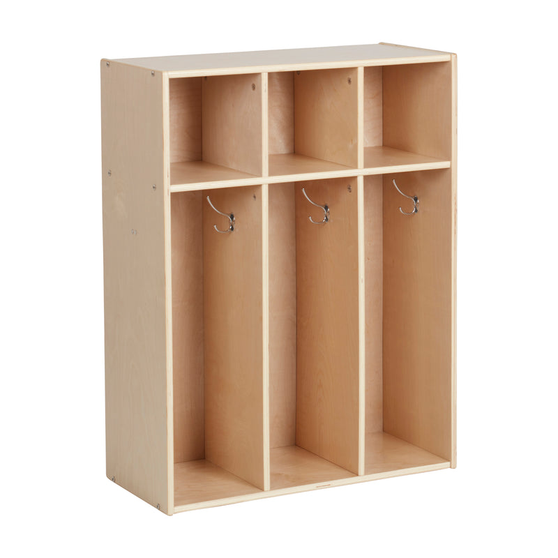 Streamline 3-Section Toddler Coat Locker, Kids Furniture