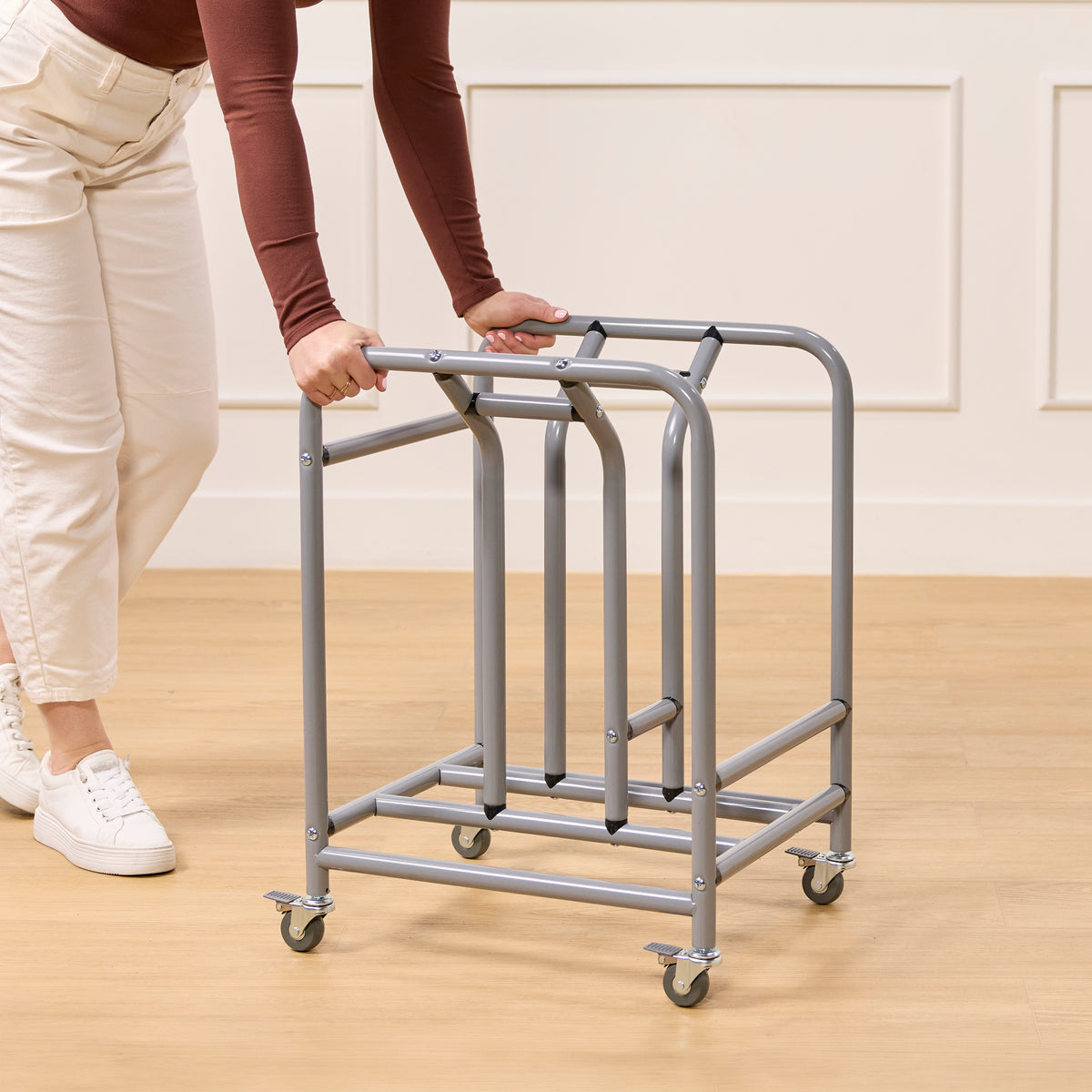 The Surf Indoor/Outdoor Portable Desk with Storage Cart, 10-Pack