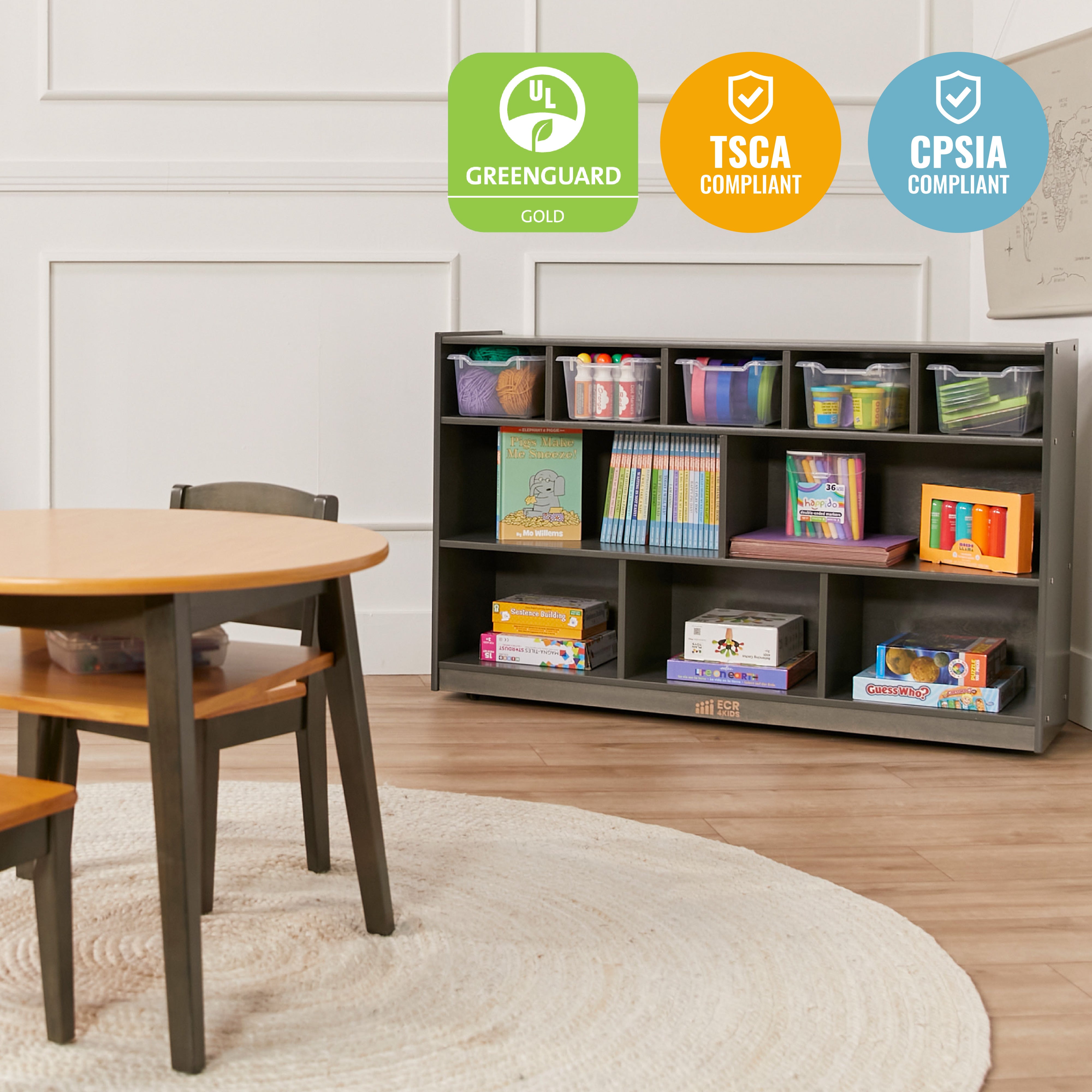 5+5 Mobile Storage and Tray Cabinet