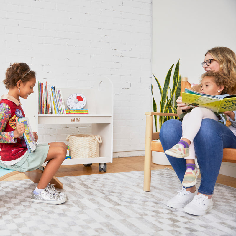 Mobile Book Cart with Countdown Timer