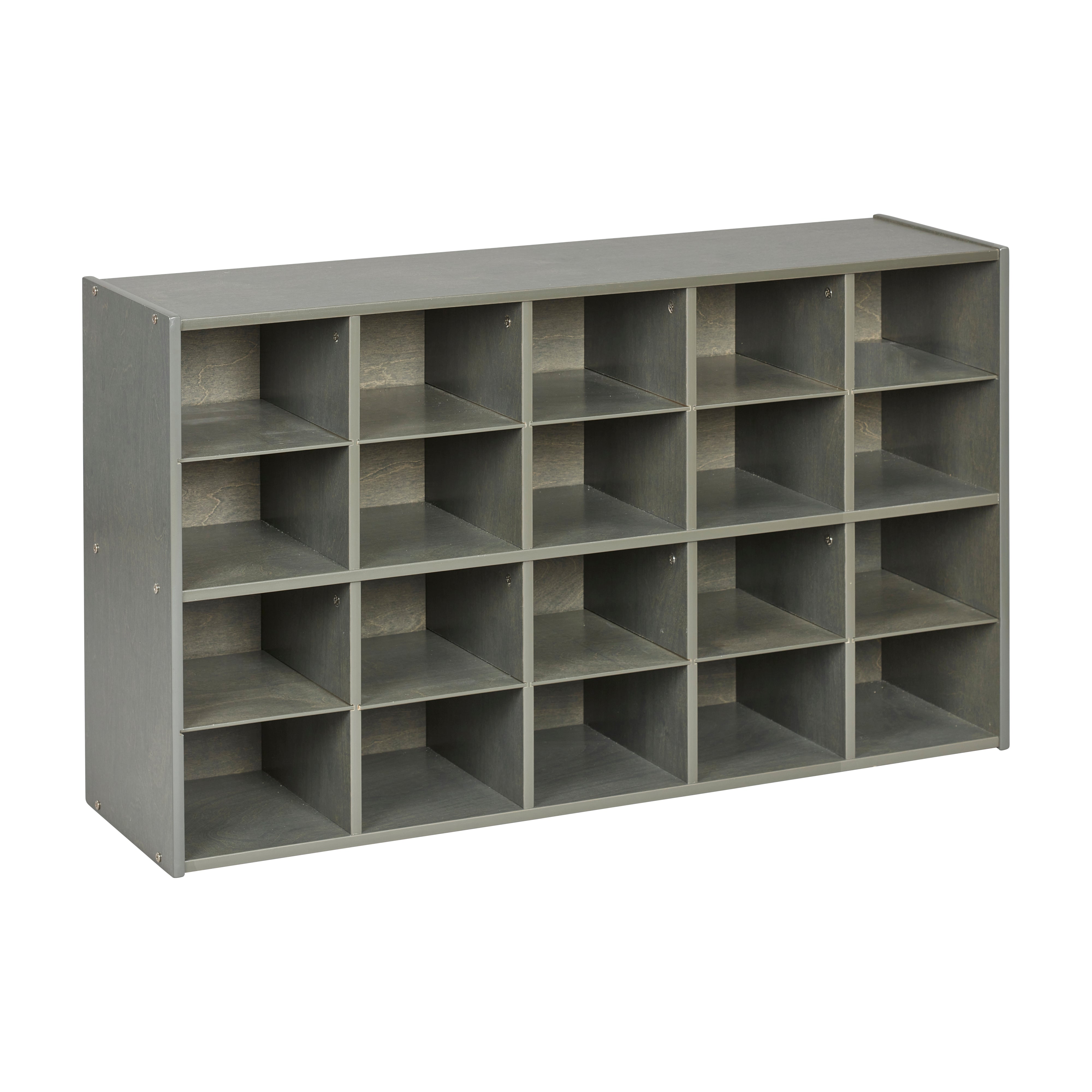 Streamline 20 Cubby Tray Storage Cabinet, 4x5, Classroom Furniture