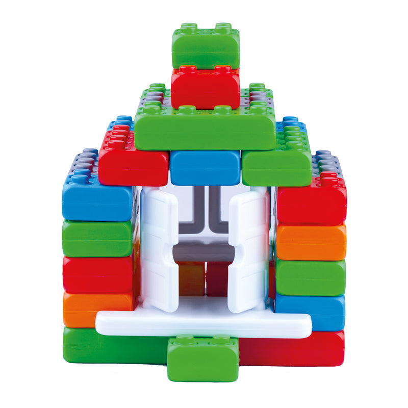 Junior Building Bricks with Windows and Doors 140-Piece