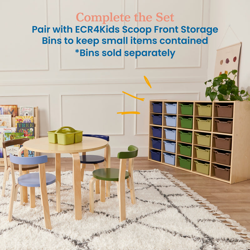 Streamline 25 Cubby Tray Storage Cabinet, 5x5, Classroom Furniture