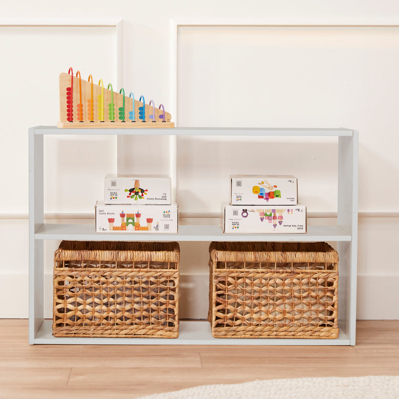 Streamline 2-Shelf Storage Cabinet without Back 24in High, Double-Sided