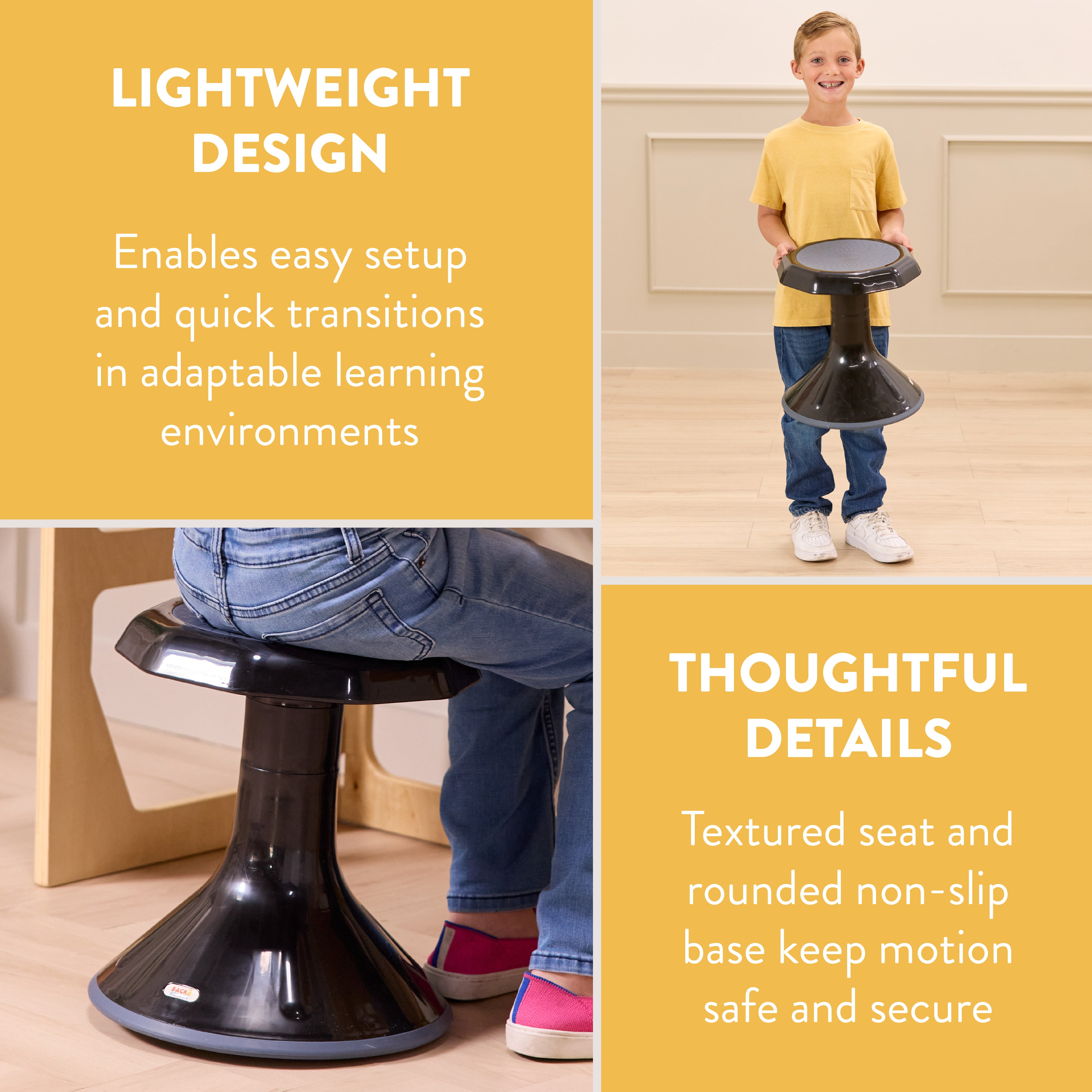 Wobble Sensory Stool, 15in Seat Height