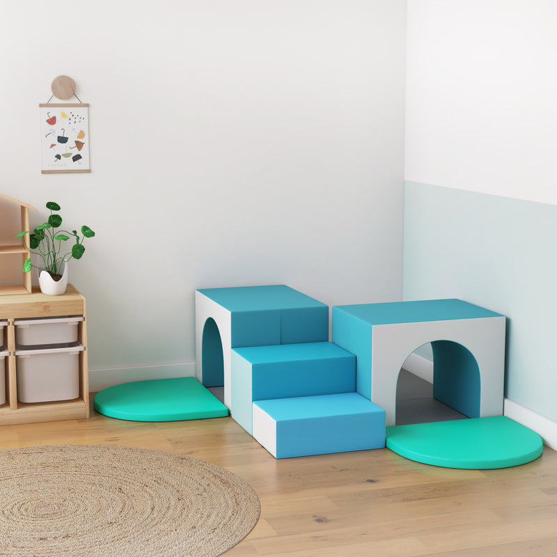 ECR4Kids SoftZone Lincoln Tunnel grimpeur en mousse pour tout-petits pour  un jeu actif en toute sécurité, parcours d'obstacles intérieur doux,  structure d'escalade et de ramper pour salles de jeux et salles de