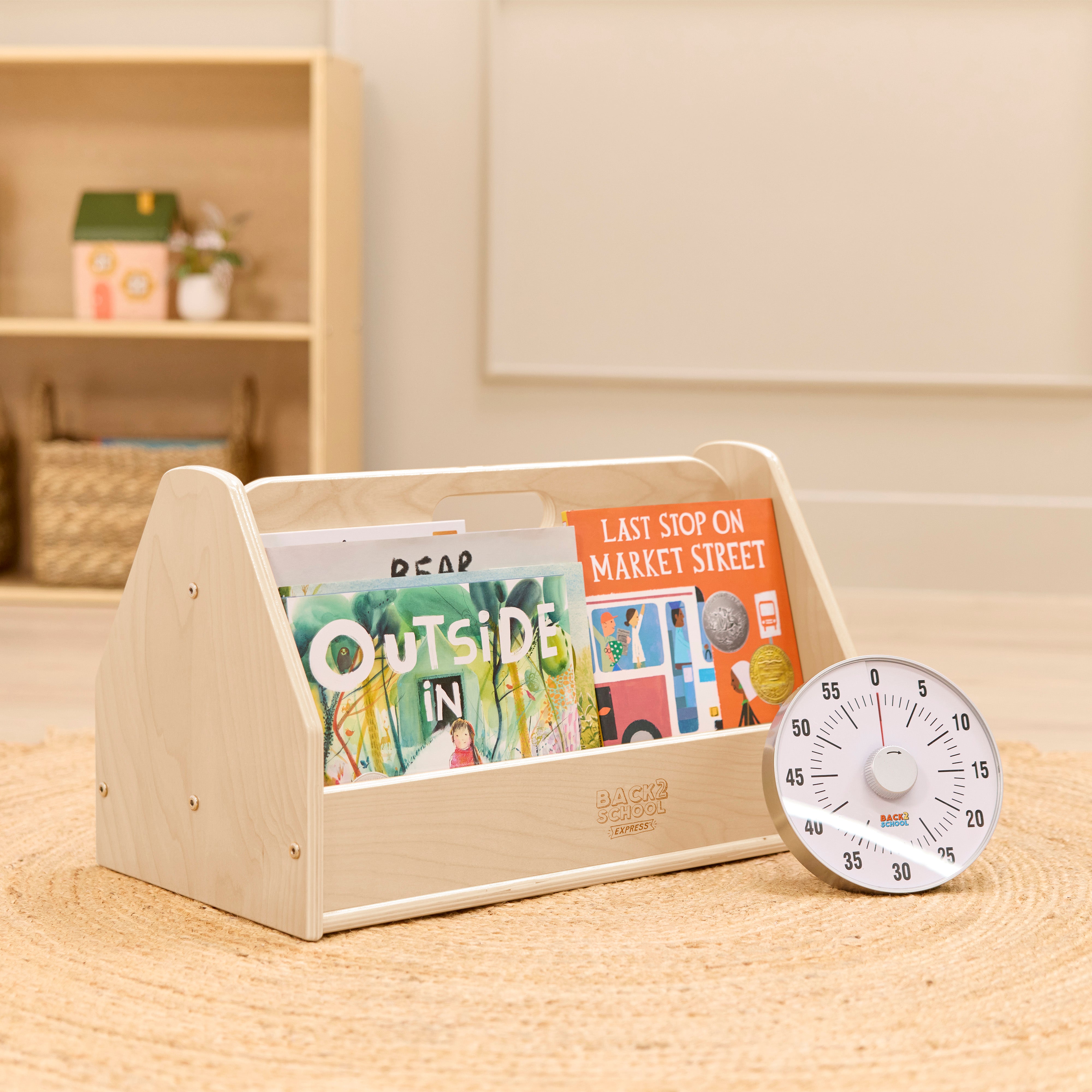 Round-the-Clock Double-Sided Book Nook with Timer