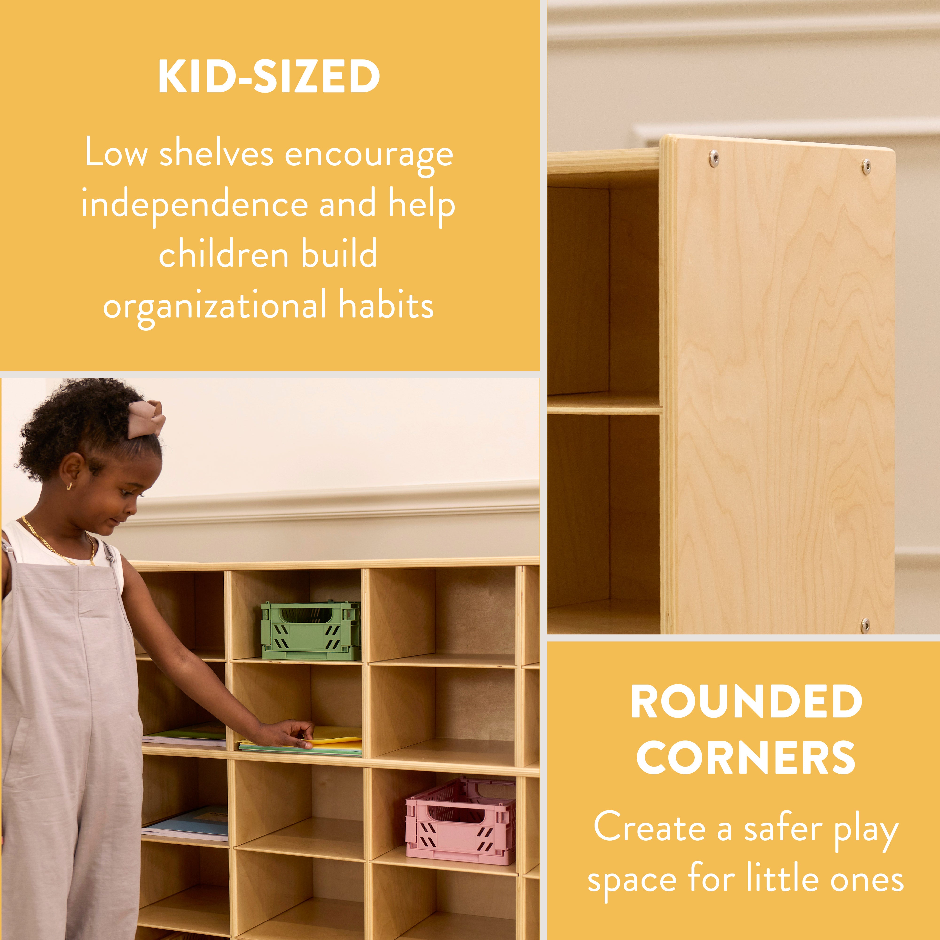 30-Compartment Mobile Cubby Storage Cabinet, 5x6