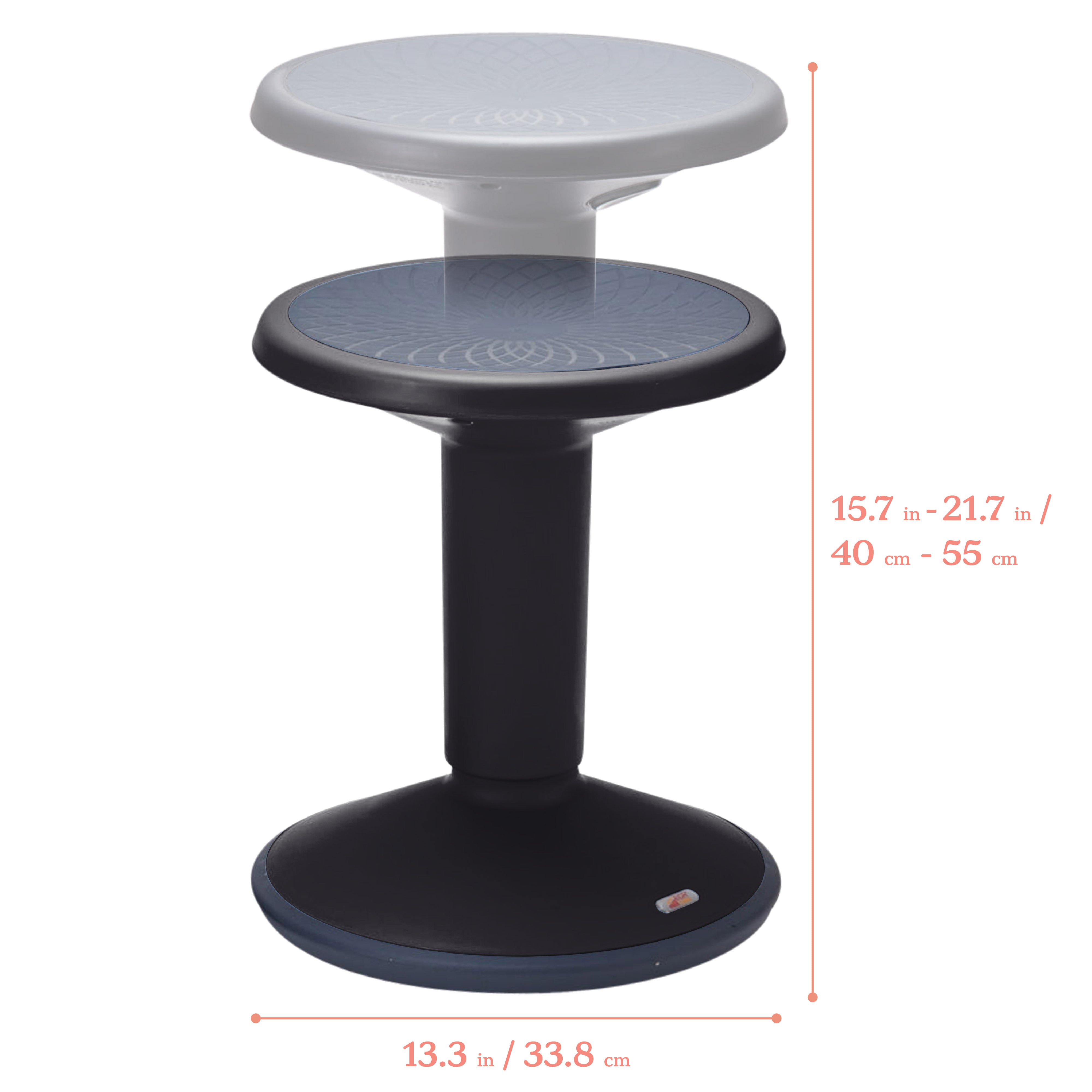 SitWell Adjustable Height Wobble Stool, Active Flexible Seating Chair