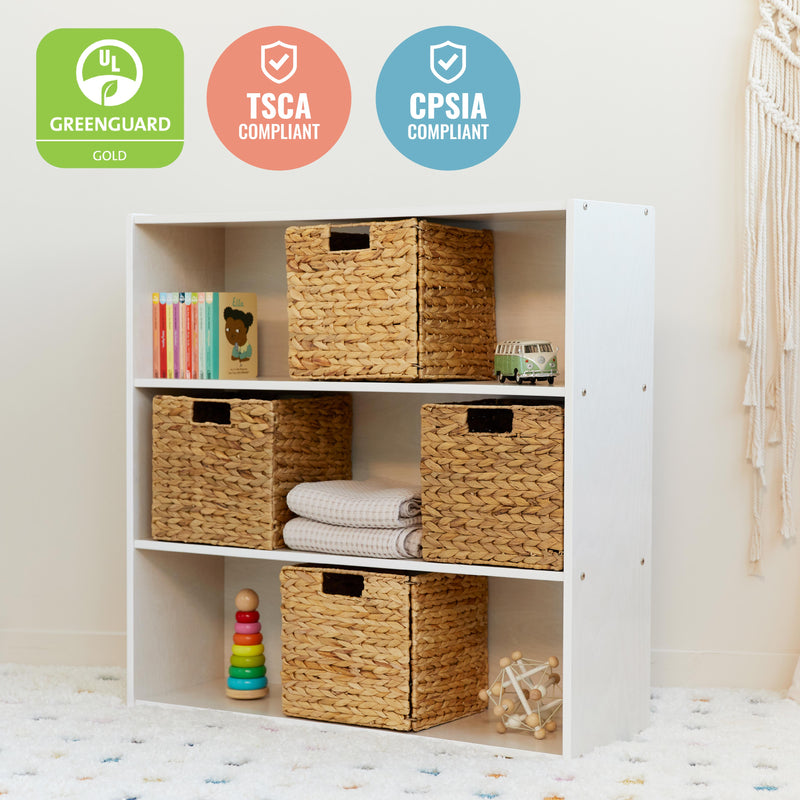 Streamline 2-Shelf Storage Cabinet with Back, 36in High