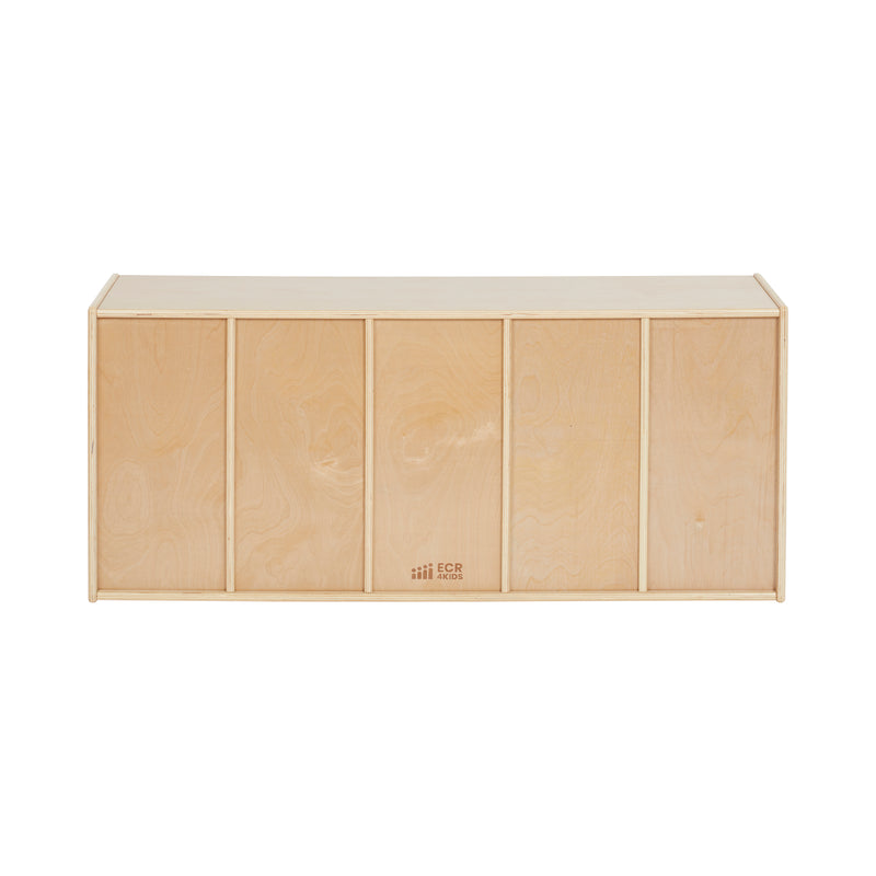 Streamline 15 Cubby Tray Cabinet with Scoop Front Storage Bins, 3x5, Classroom Furniture