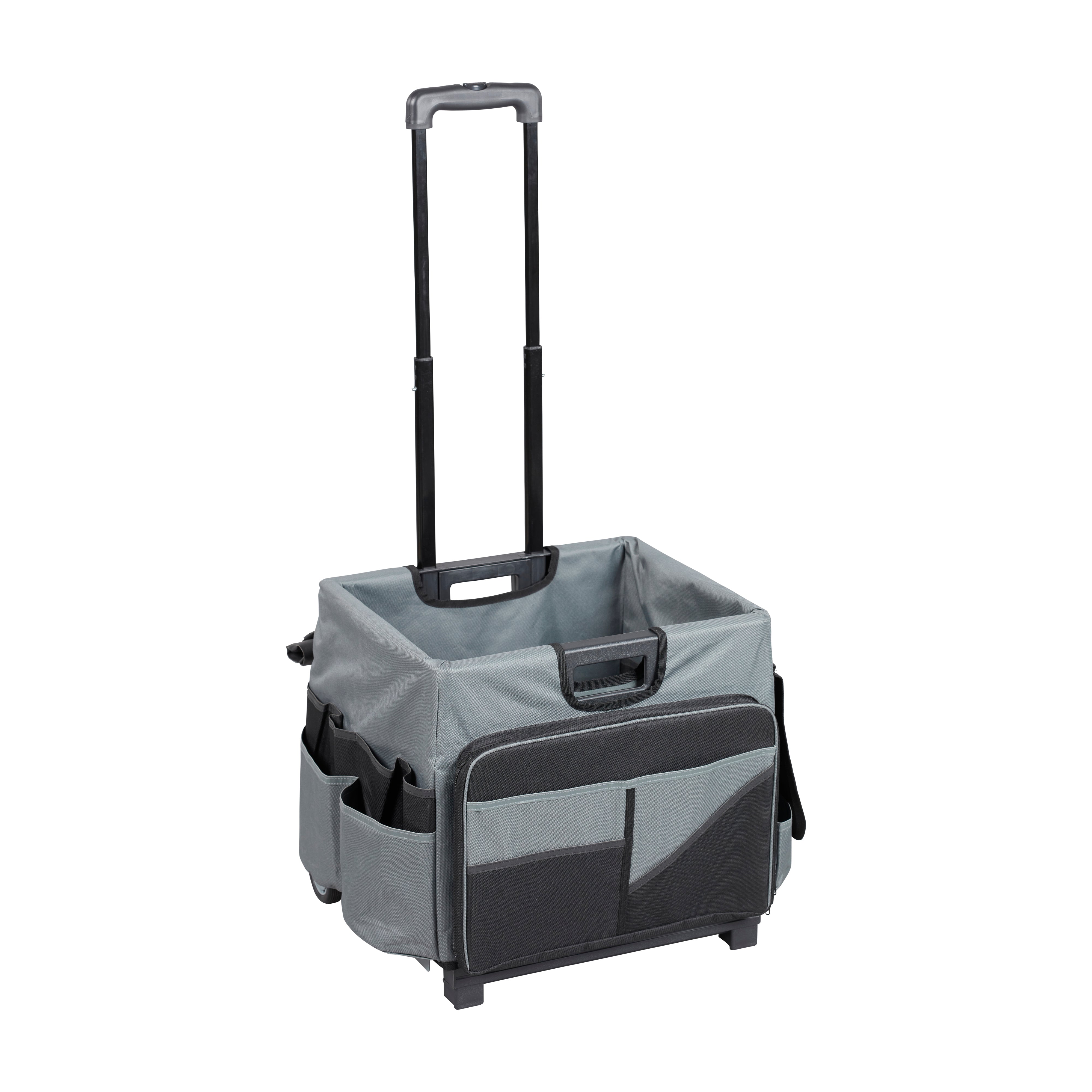 Universal Rolling Cart with Canvas Organizer Bag, Mobile Storage