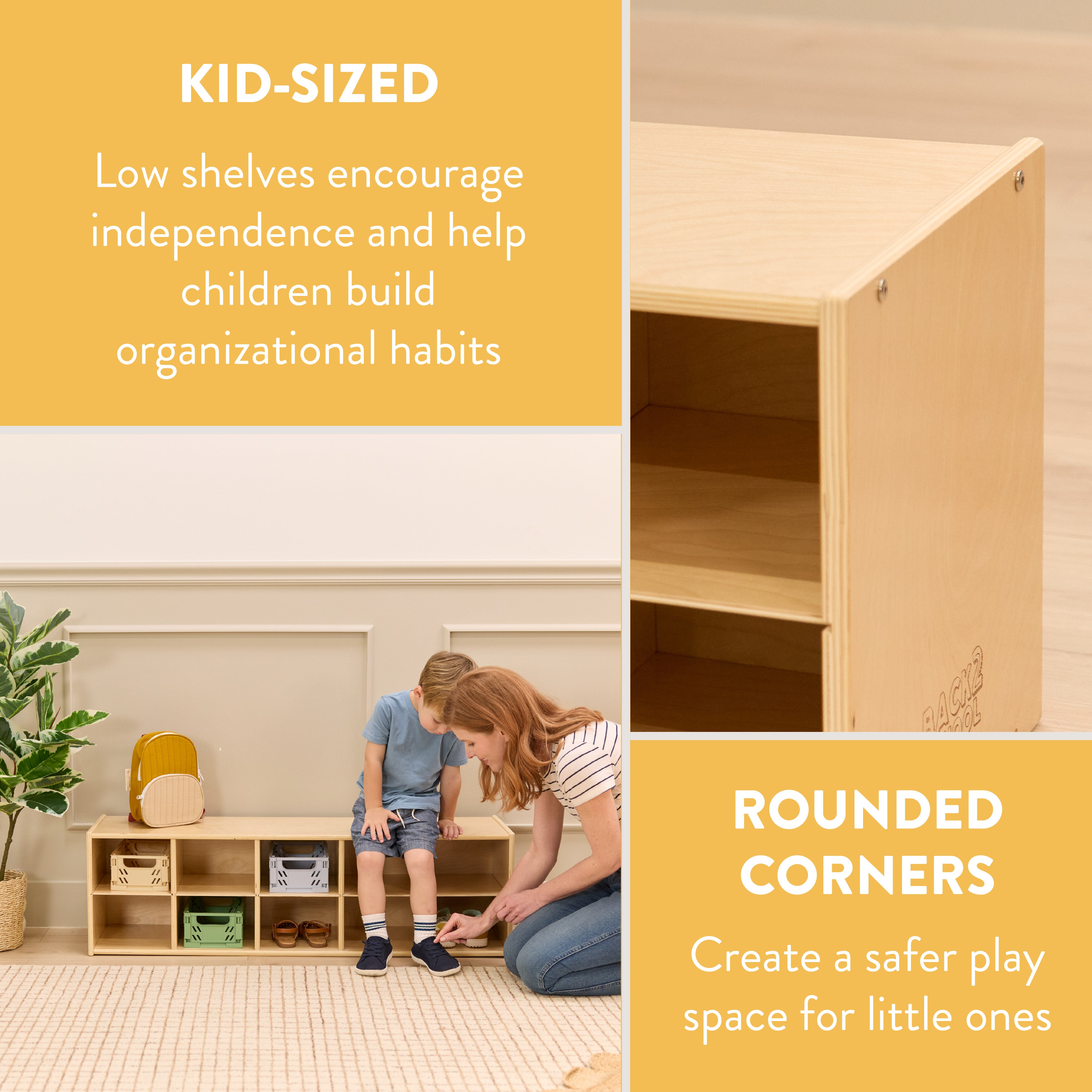 Sleekline 10-Compartment Cubby Storage Cabinet, 2x5
