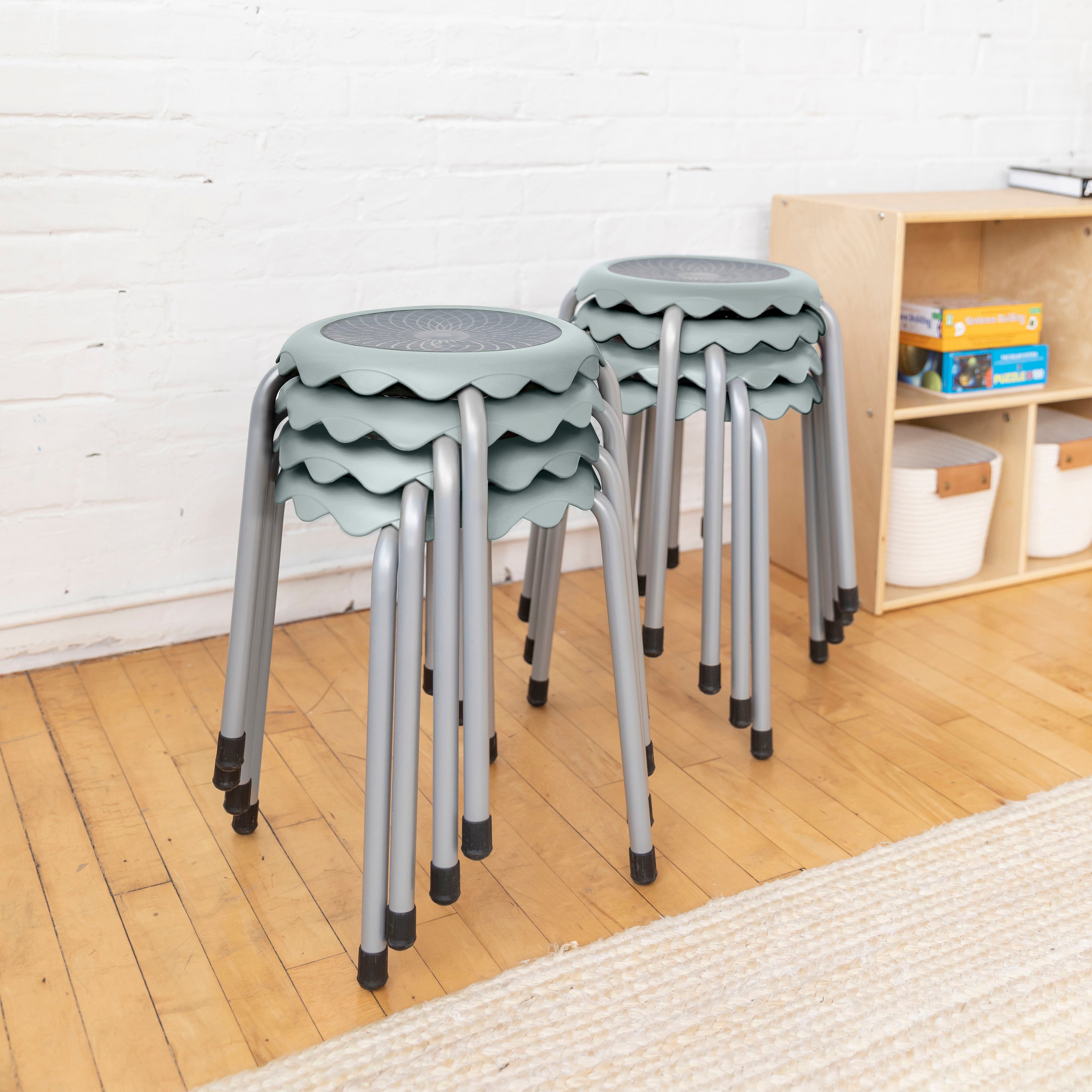 Daisy Stackable Stool Set, 8-Piece