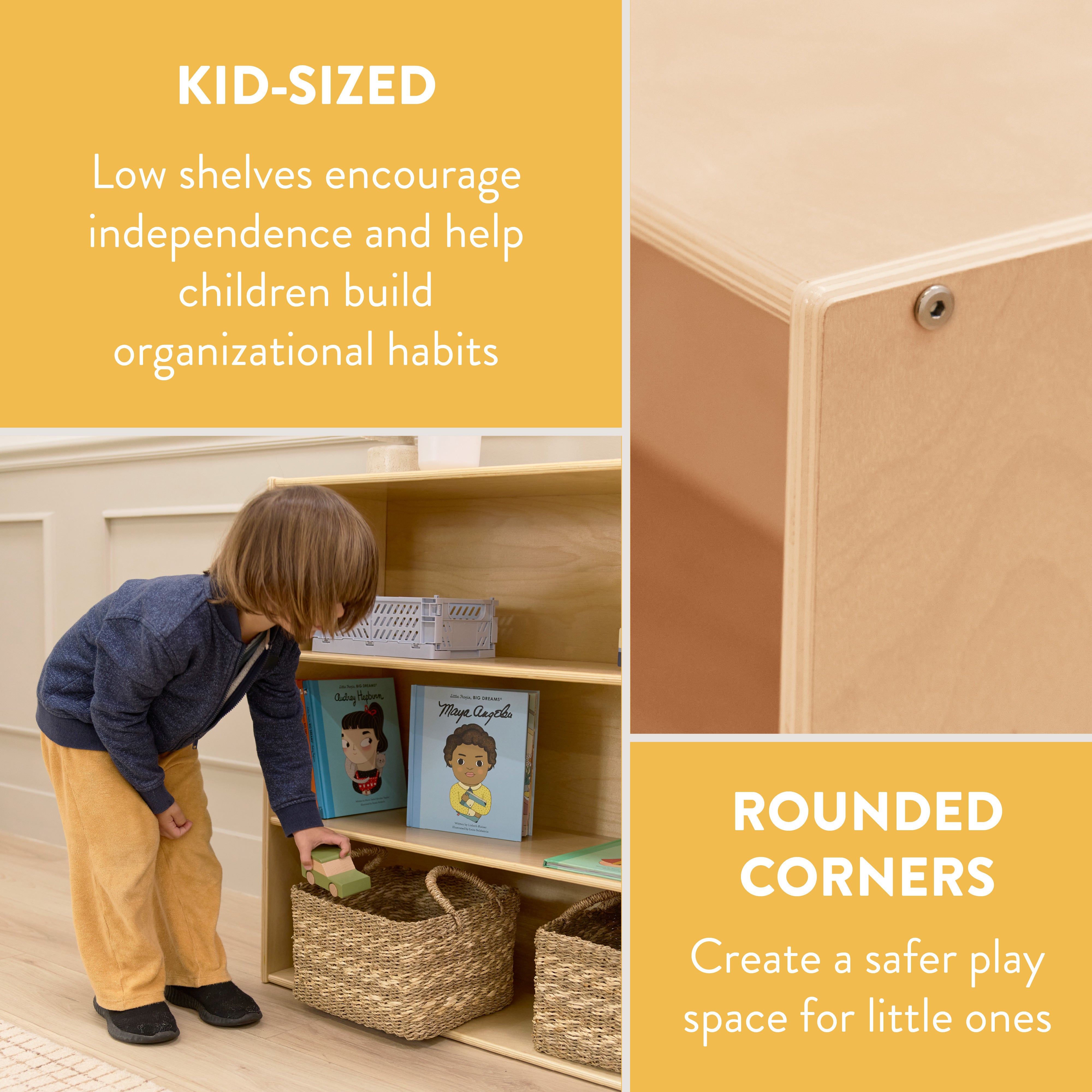 Sleekline 3-Shelf Storage Cabinet, 36in H