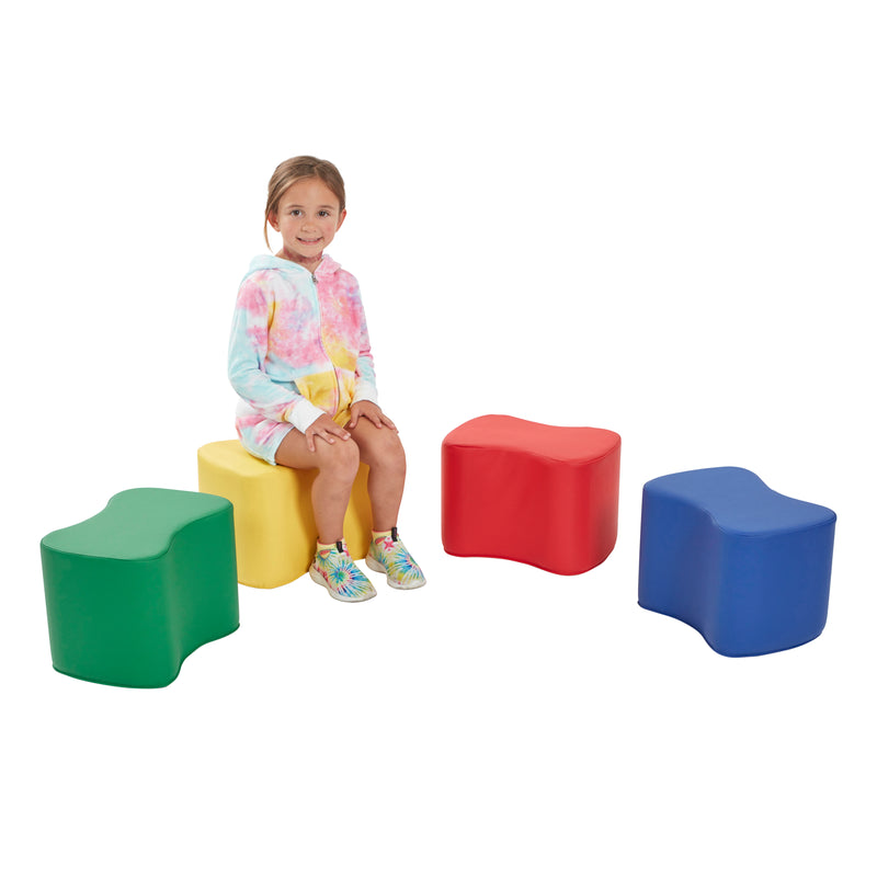 Toddler Modular Stool Set, Flexible Seating, 4-Piece