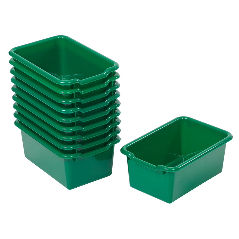 Scoop Front Storage Bins, Multipurpose Organization, 10-Pack