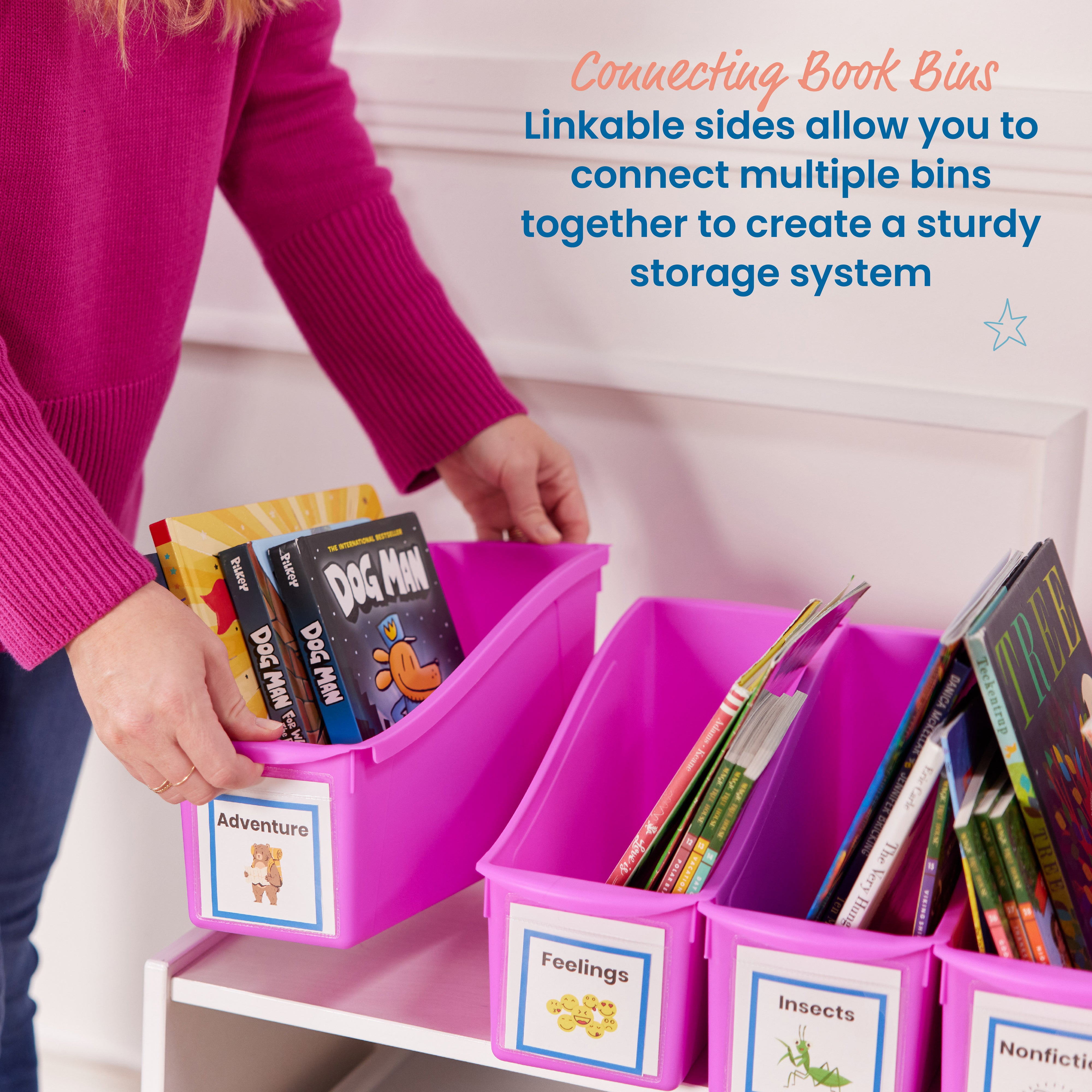 Linking Book Bins, 10-Piece