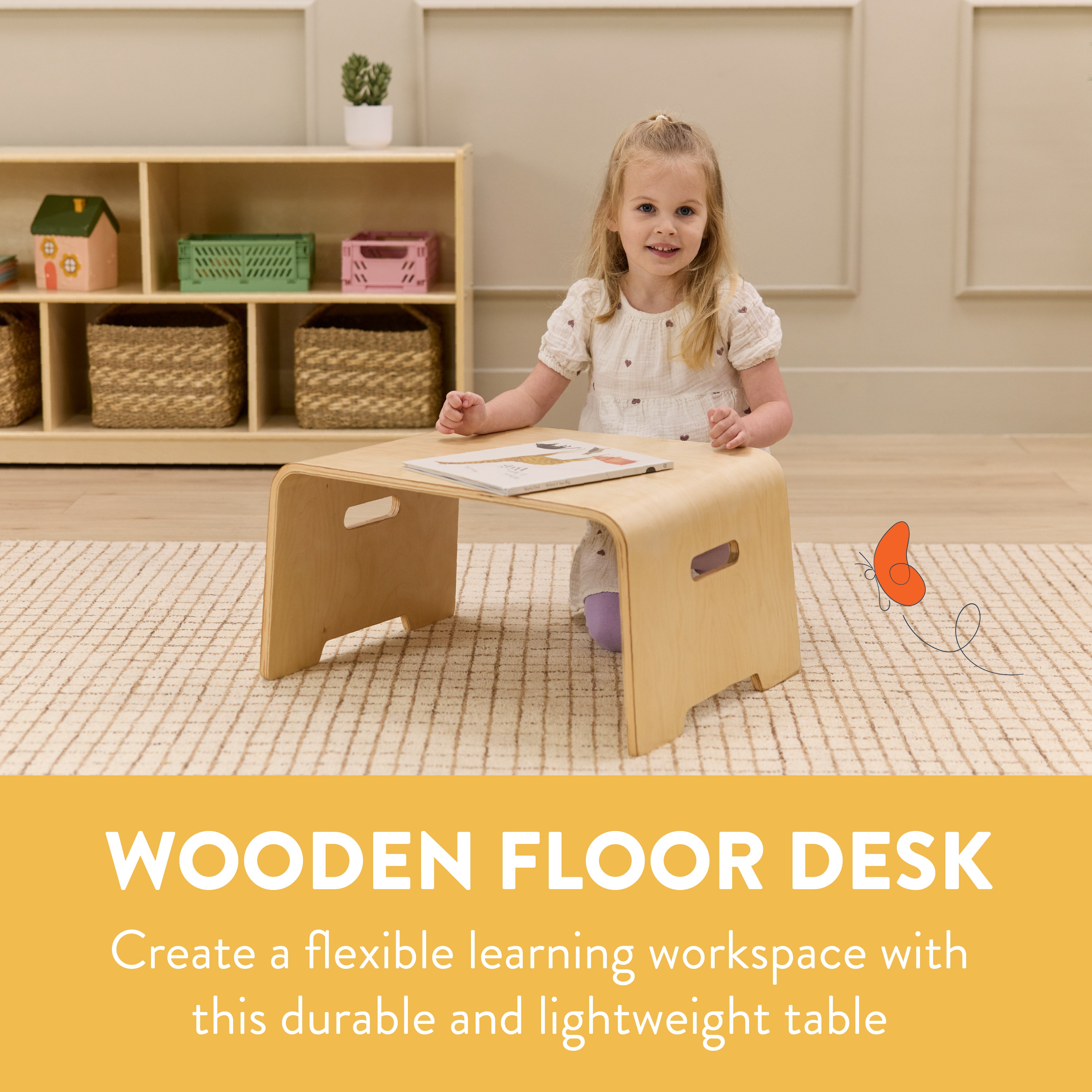 Bentwood Student Floor Lap Desk