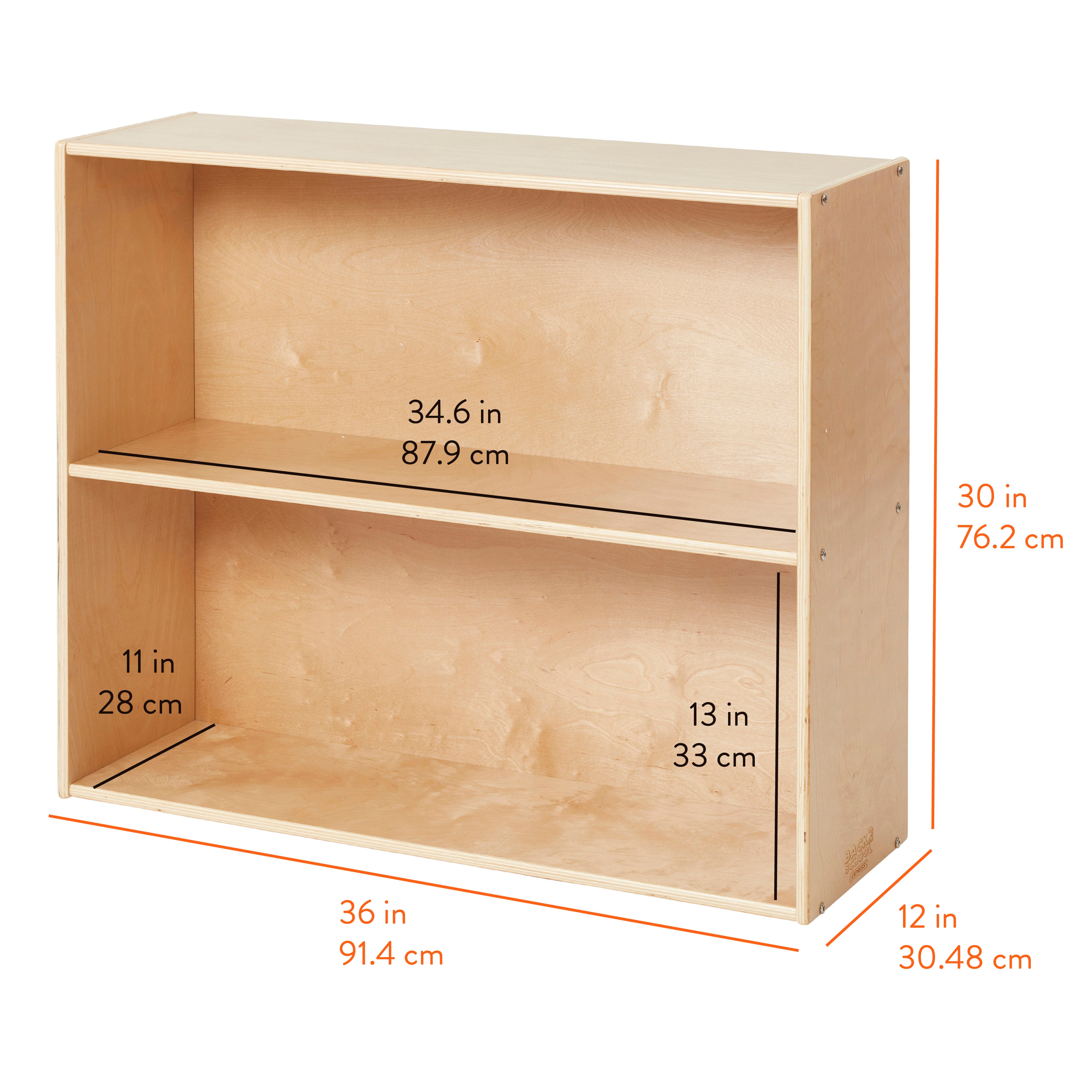 Sleekline 2-Shelf Storage Cabinet, 30in H