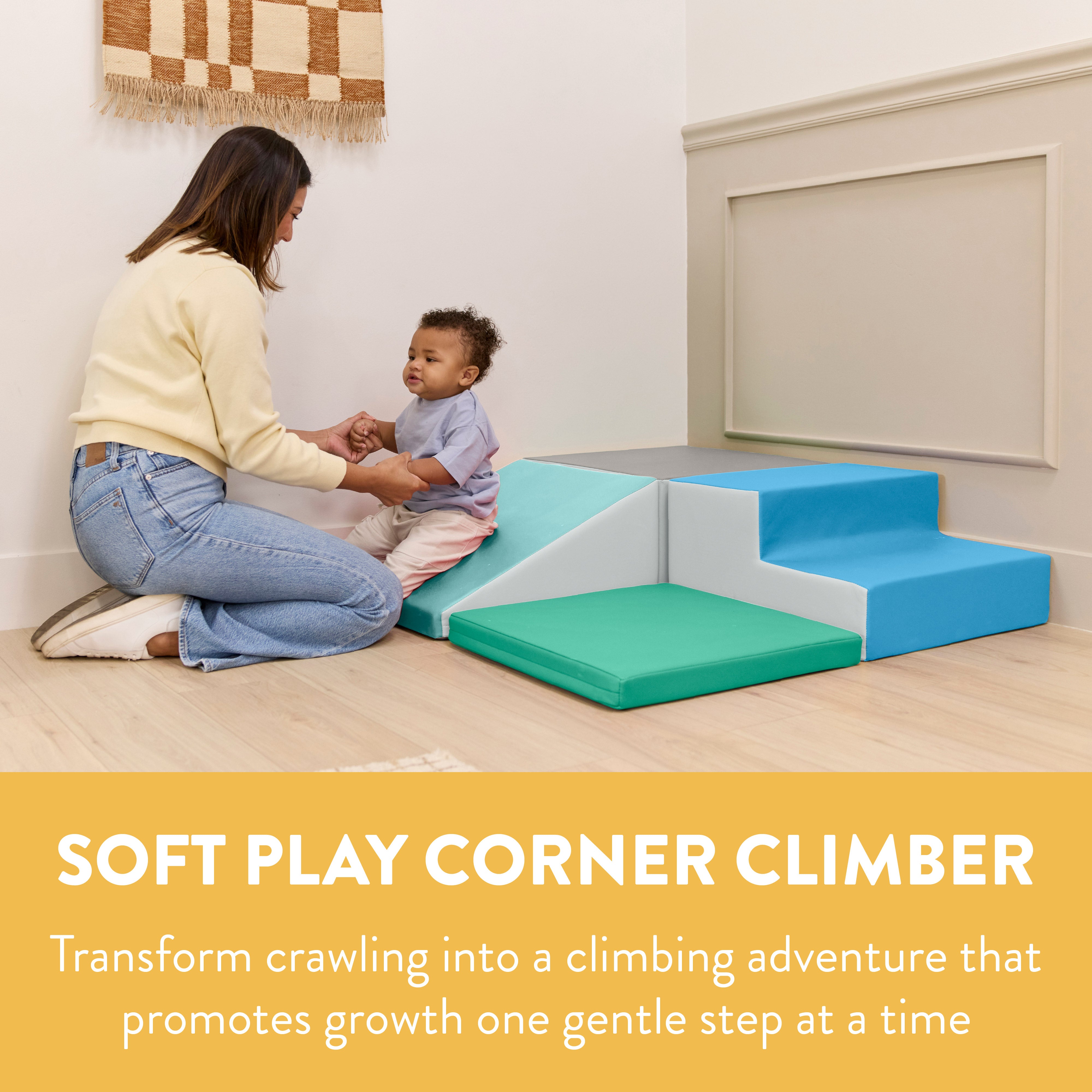 Little Haven Step & Slide Corner Climber, 4-Piece