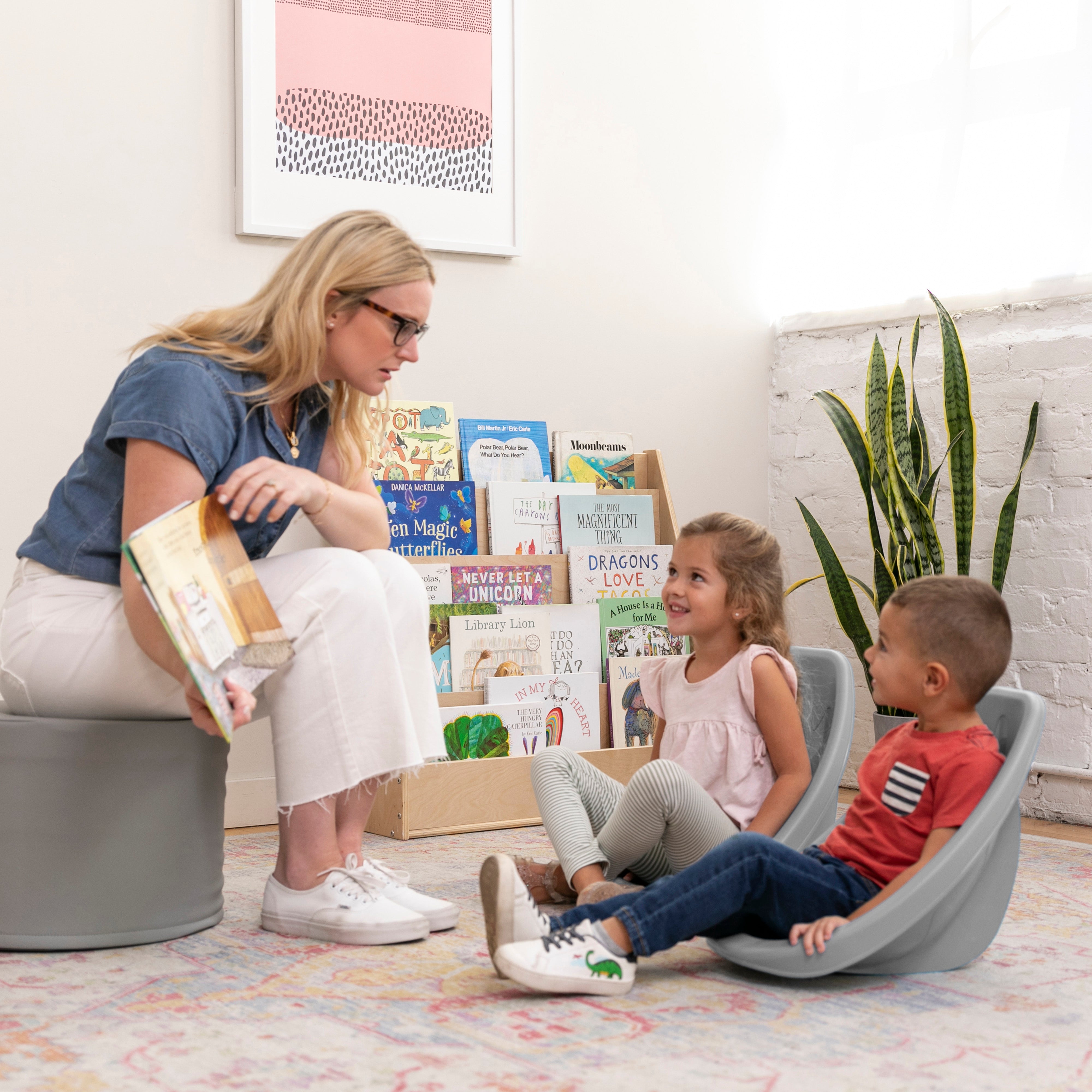 Leaf Floor Seat, Rocker Chair, 6-Piece