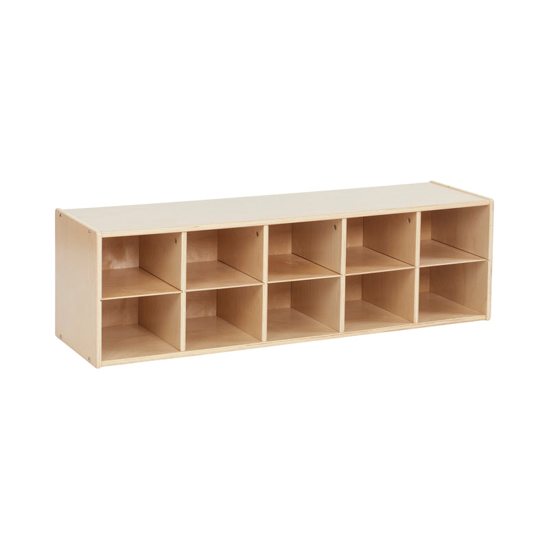 Streamline 10 Cubby Tray Storage Cabinet, 2x5, Classroom Furniture