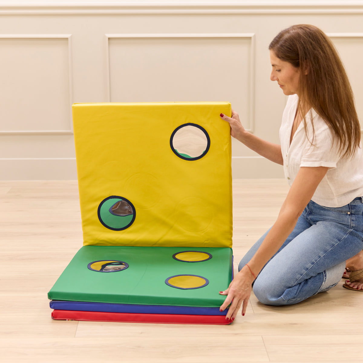 Roll & Reflect Counting Folding Activity Mat with Mirrors