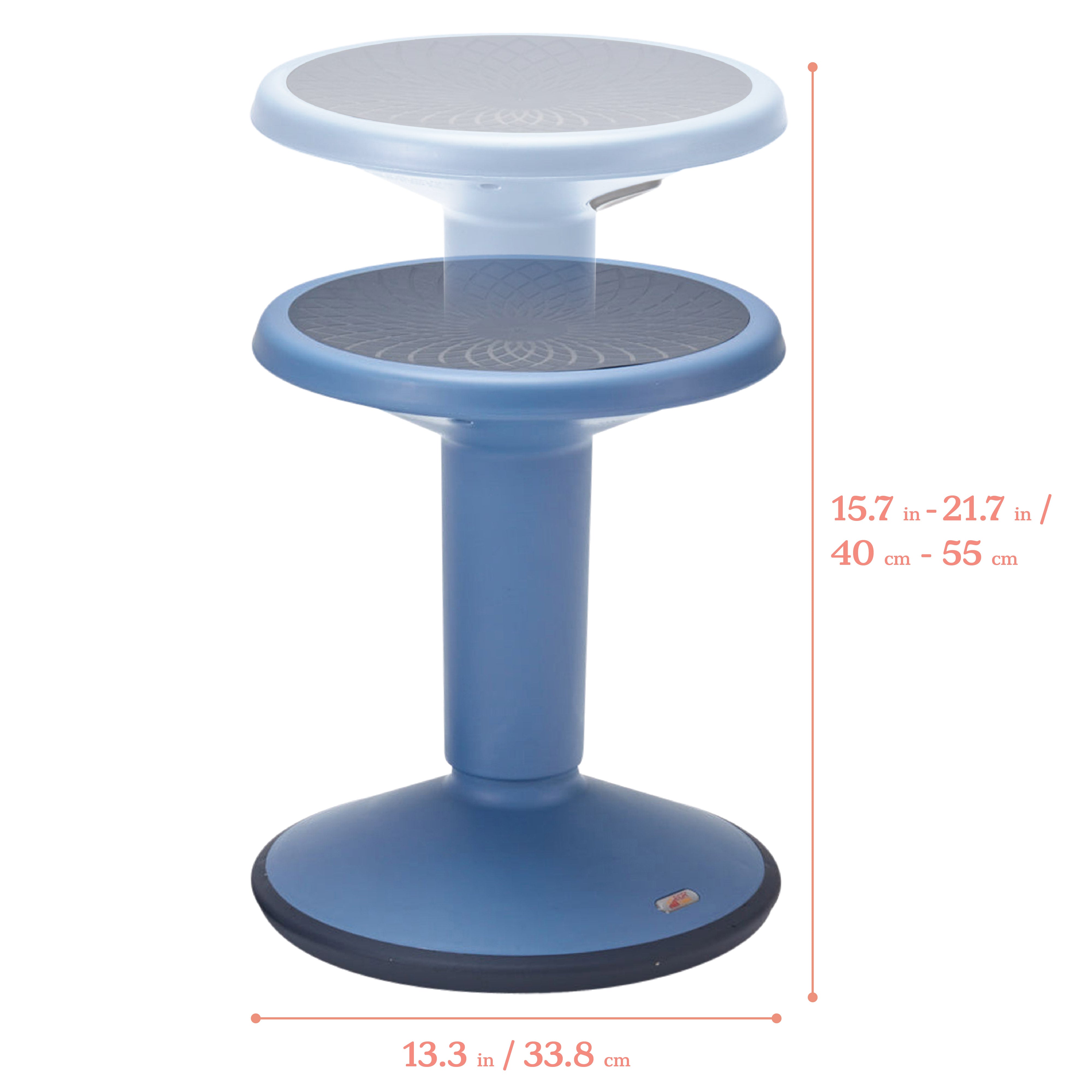 SitWell Adjustable Height Wobble Stool, Active Flexible Seating Chair