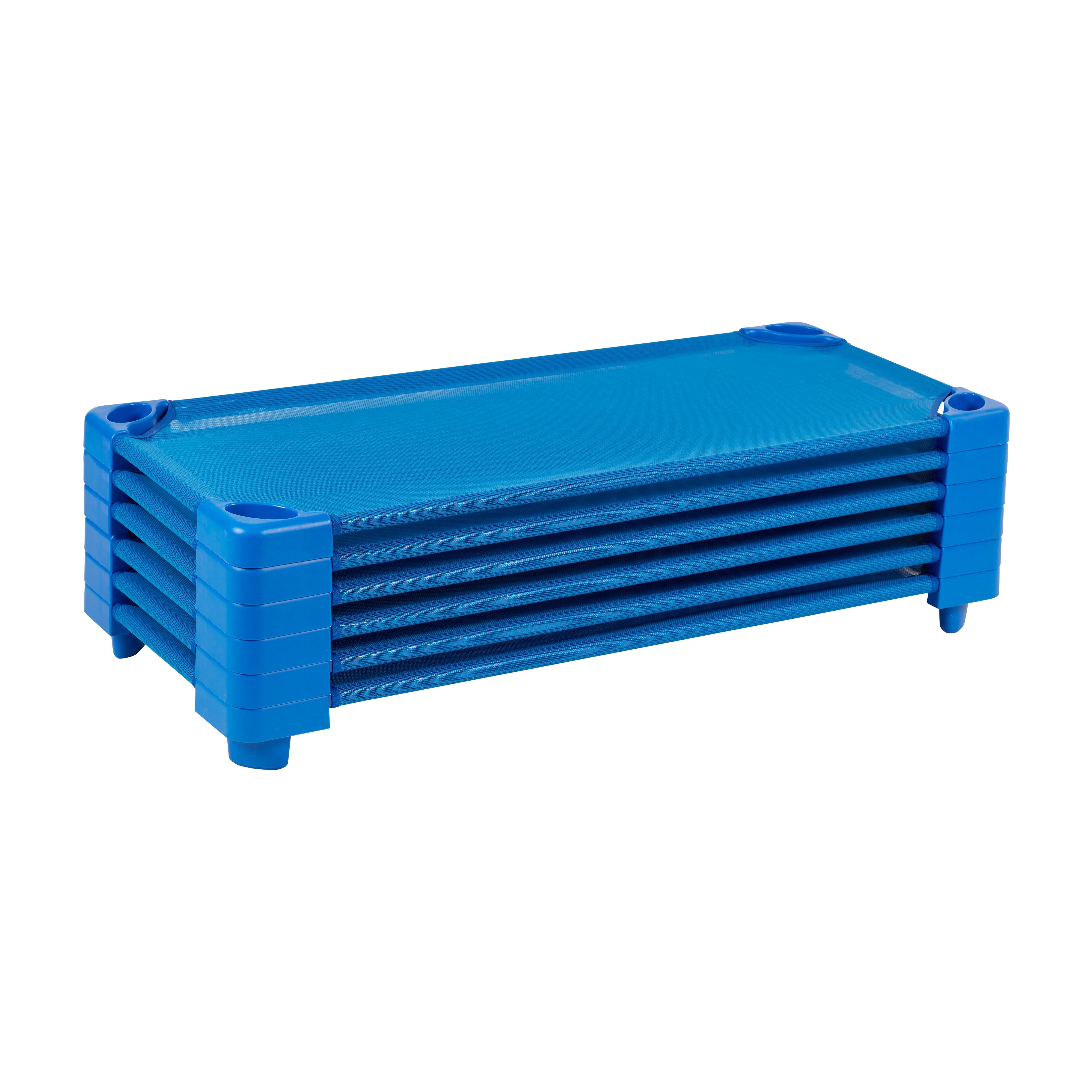 Stacking Cot Stackable Kiddie Cot, Ready-to-Assemble, Standard Size, 6-Pack