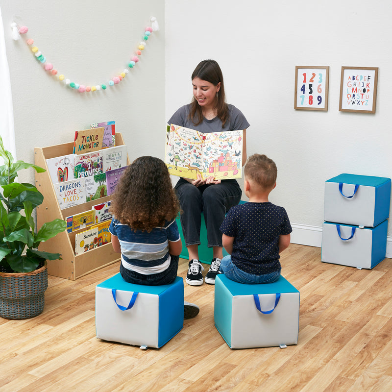 SoftZone Children's Cozy Cubes, Flexible Seating, 4-Pack