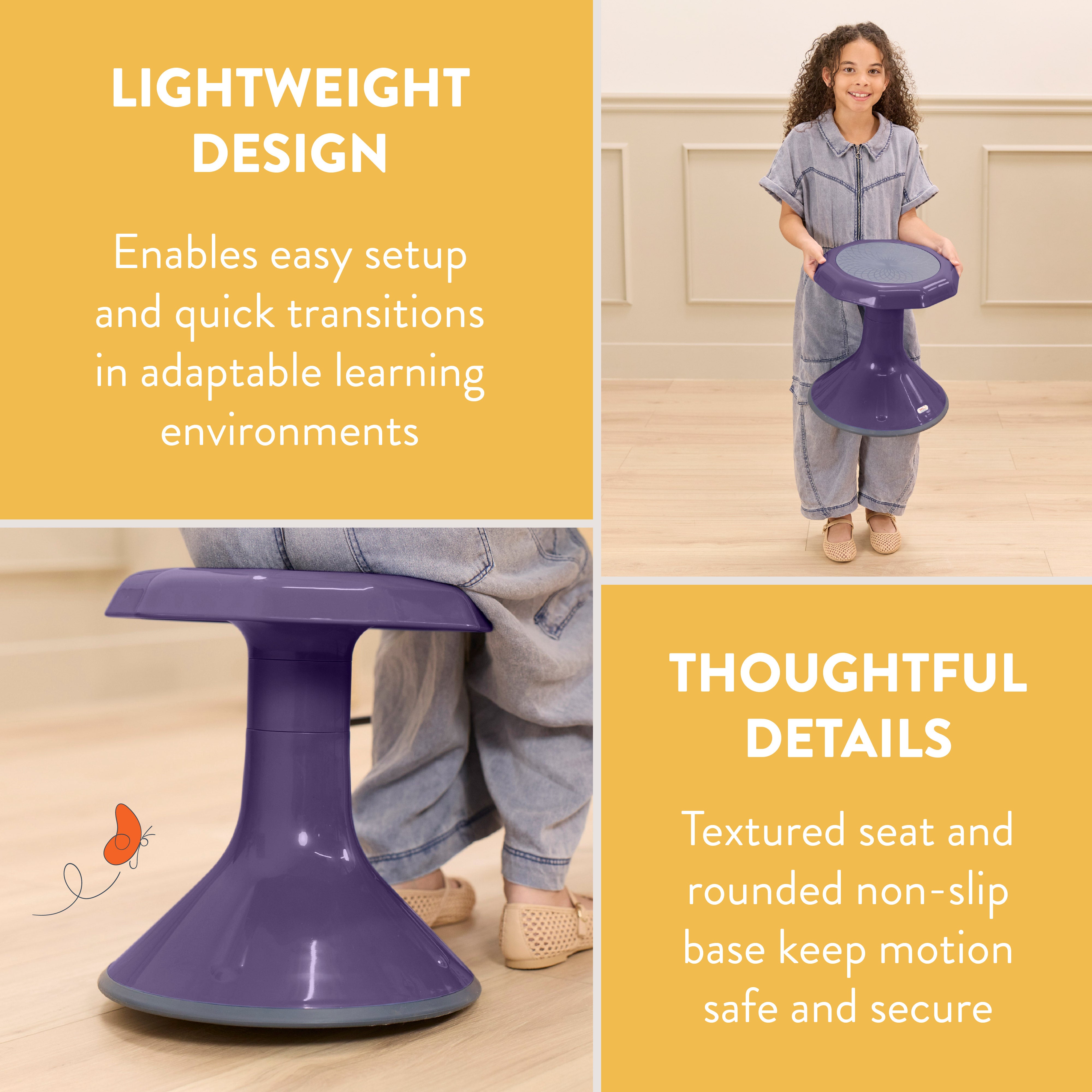 Wobble Sensory Stool, 15in Seat Height