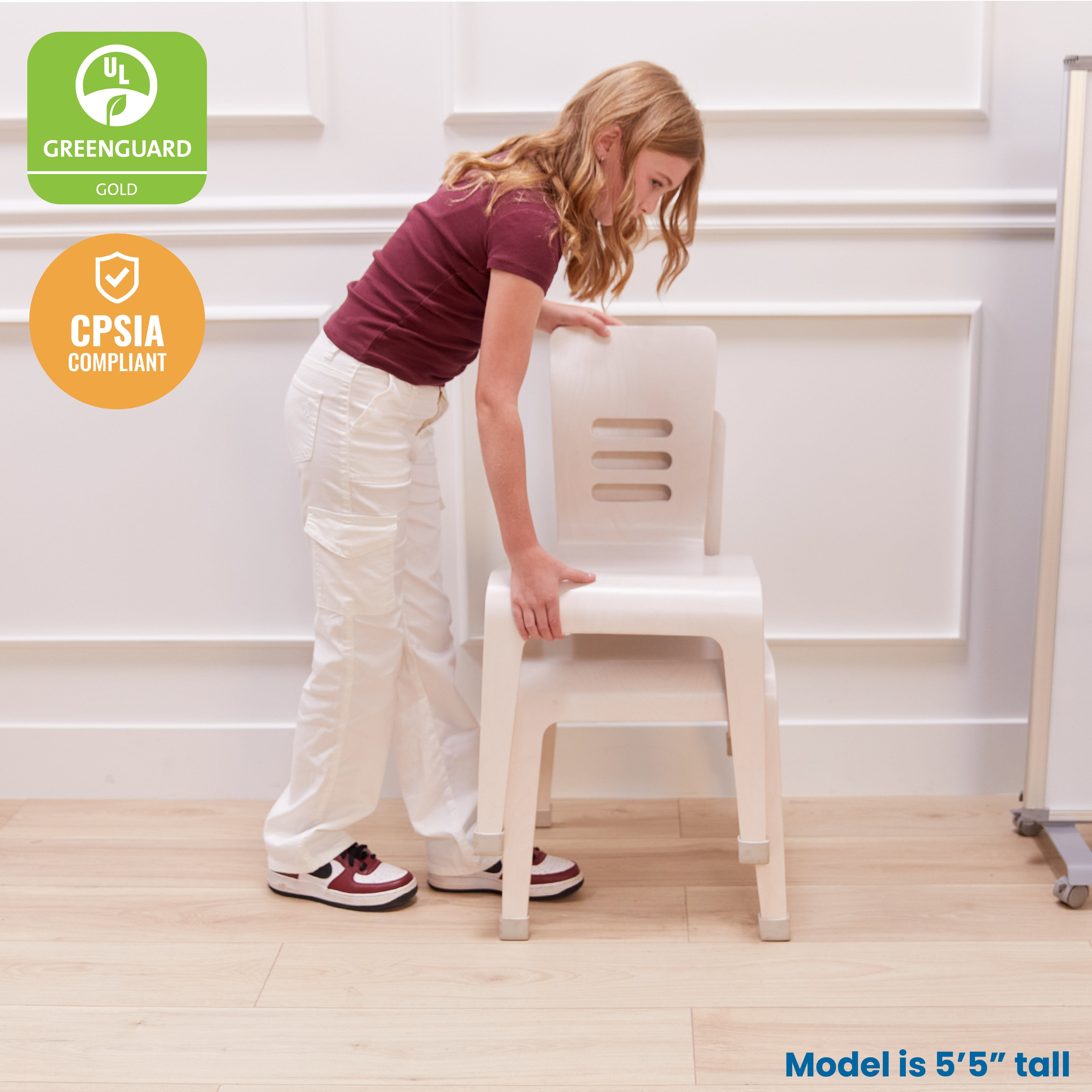 Bentwood Chair, 16in Seat Height, 2-Pack