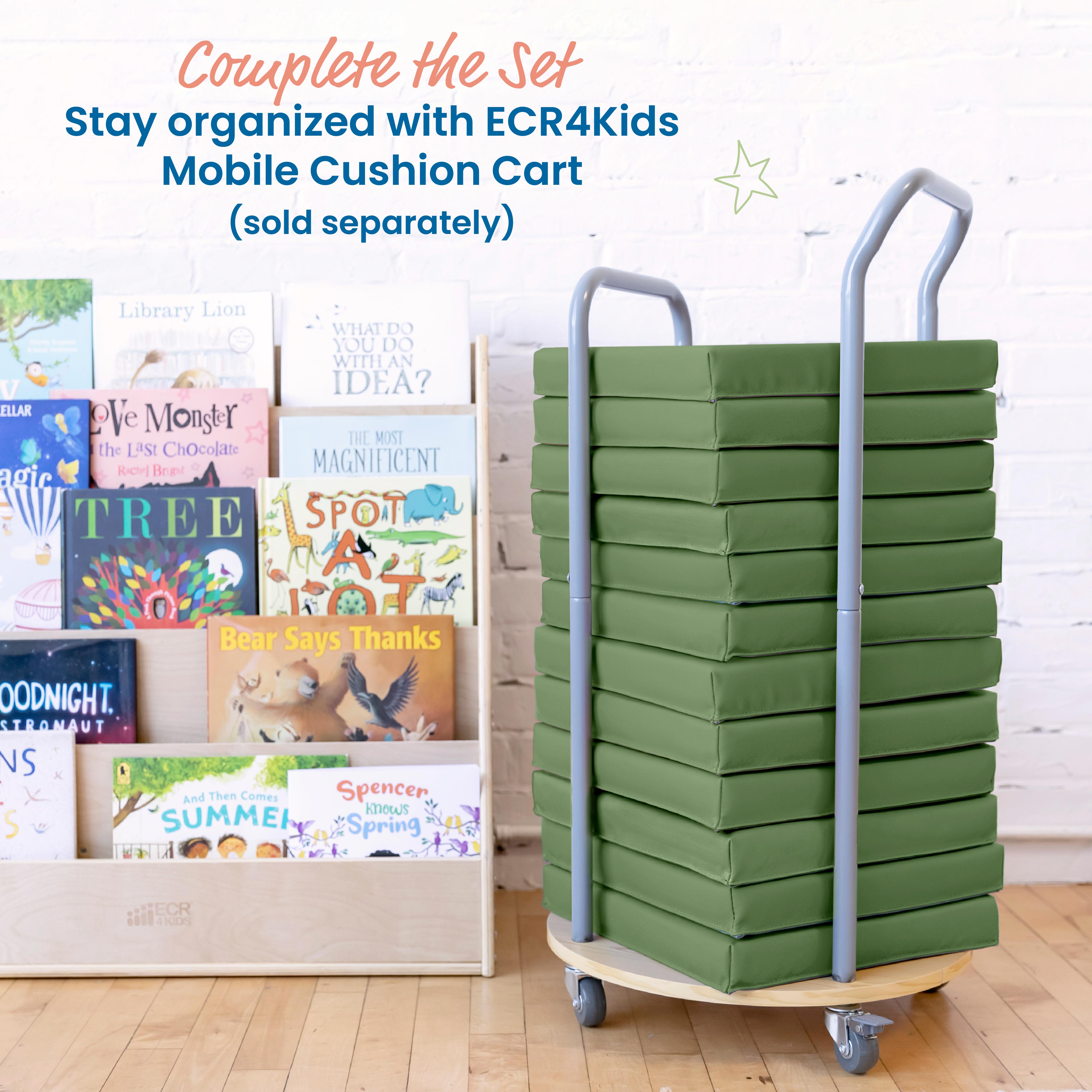 Floor Cushions, Square, 6-Piece