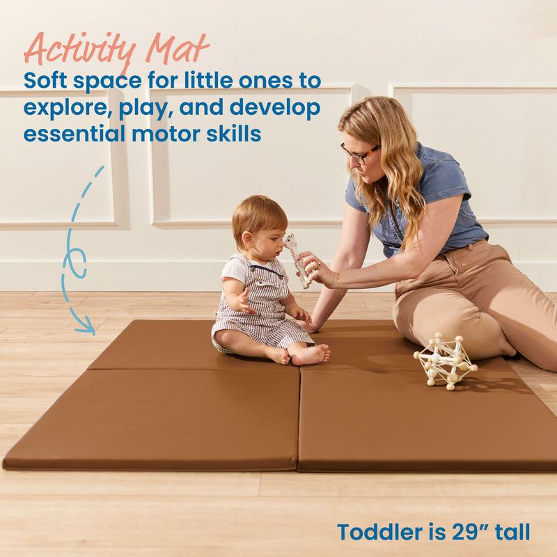 Play Patch Activity Mat Squares, Modular Playmat, 4-Pack