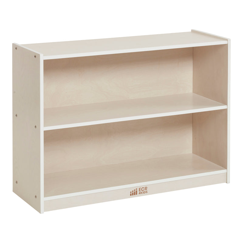 2-Shelf Mobile Storage Cabinet with Back