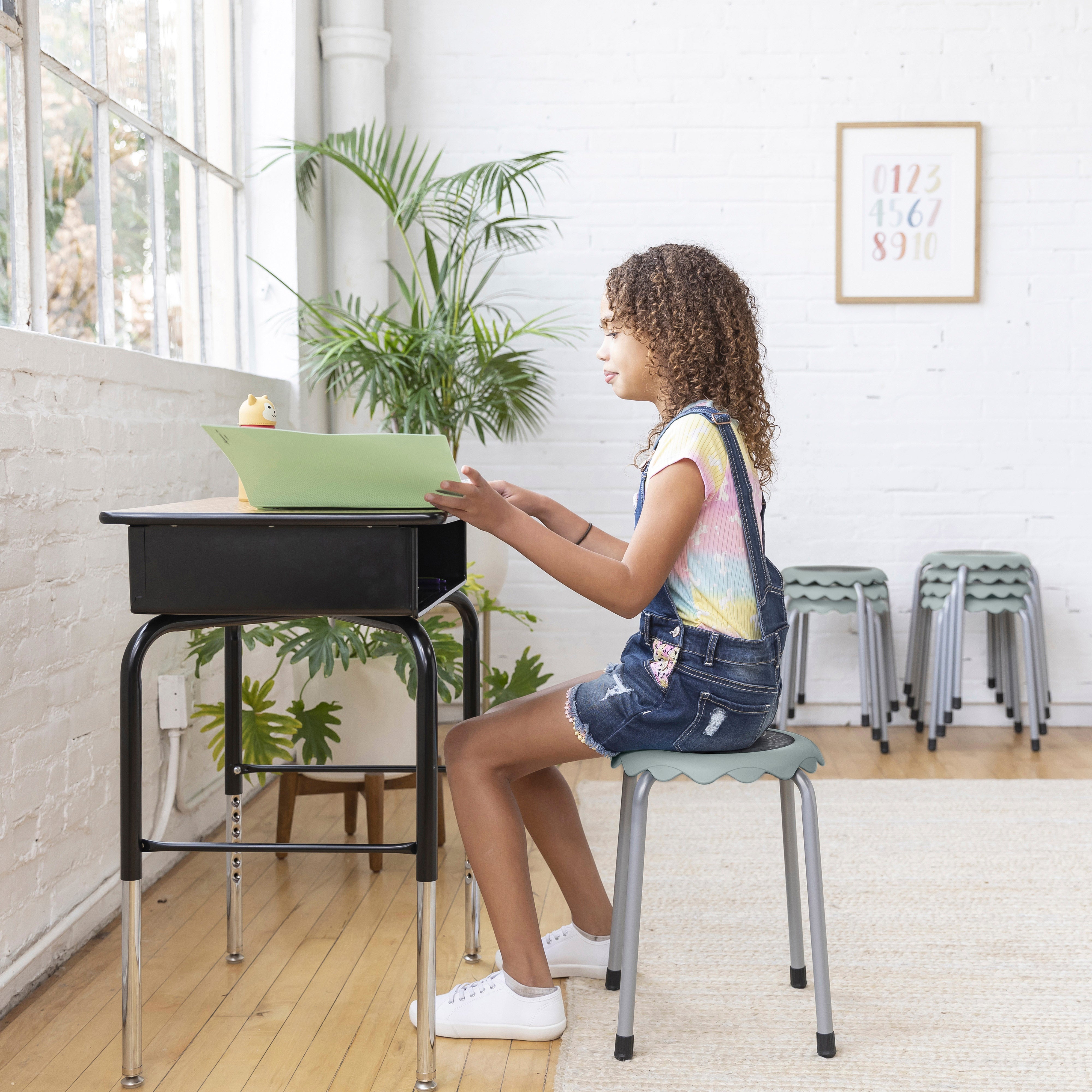 Daisy Stackable Stool Set, 8-Piece