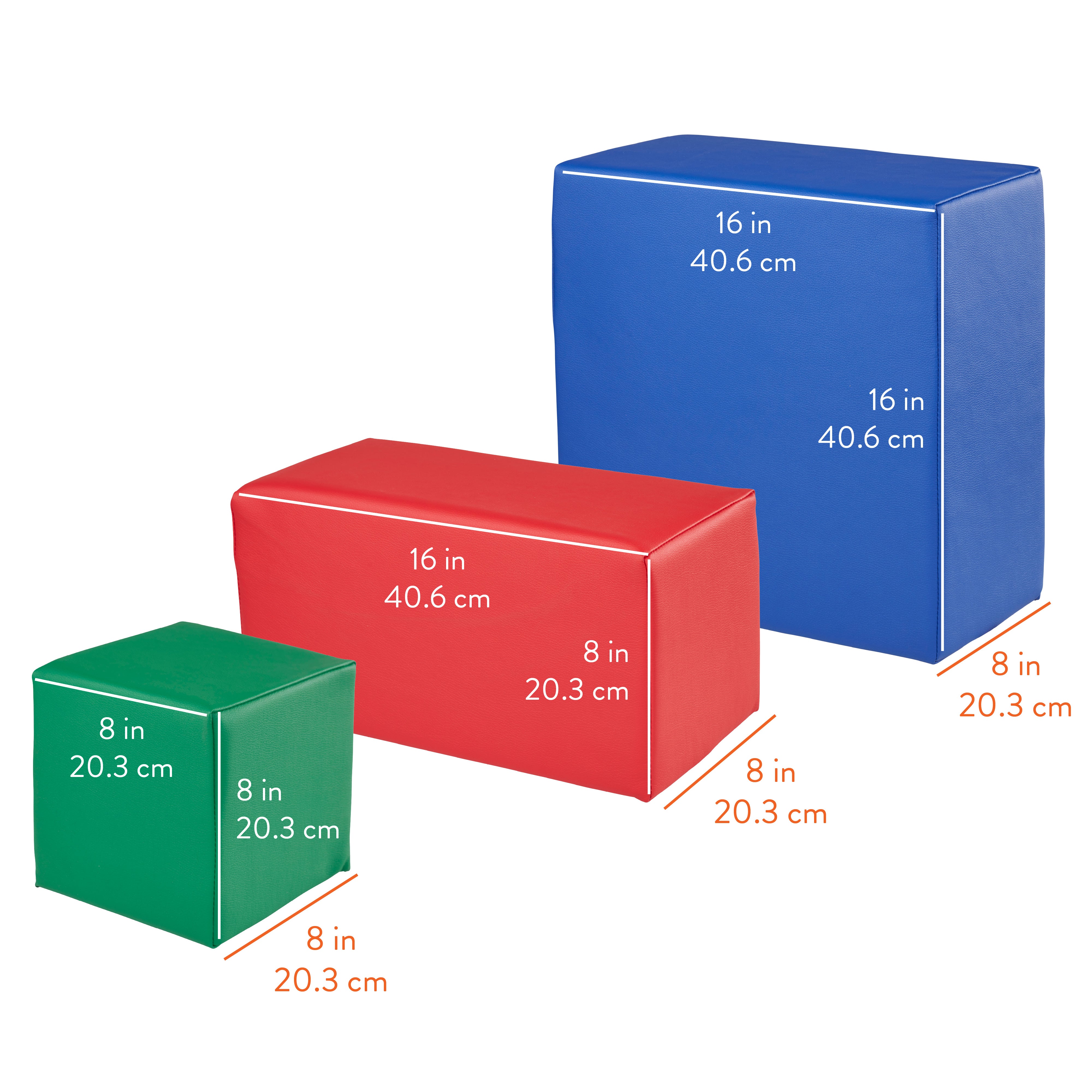 EarlyBuilder Foam Stacking Block Set, Large, 7-Piece