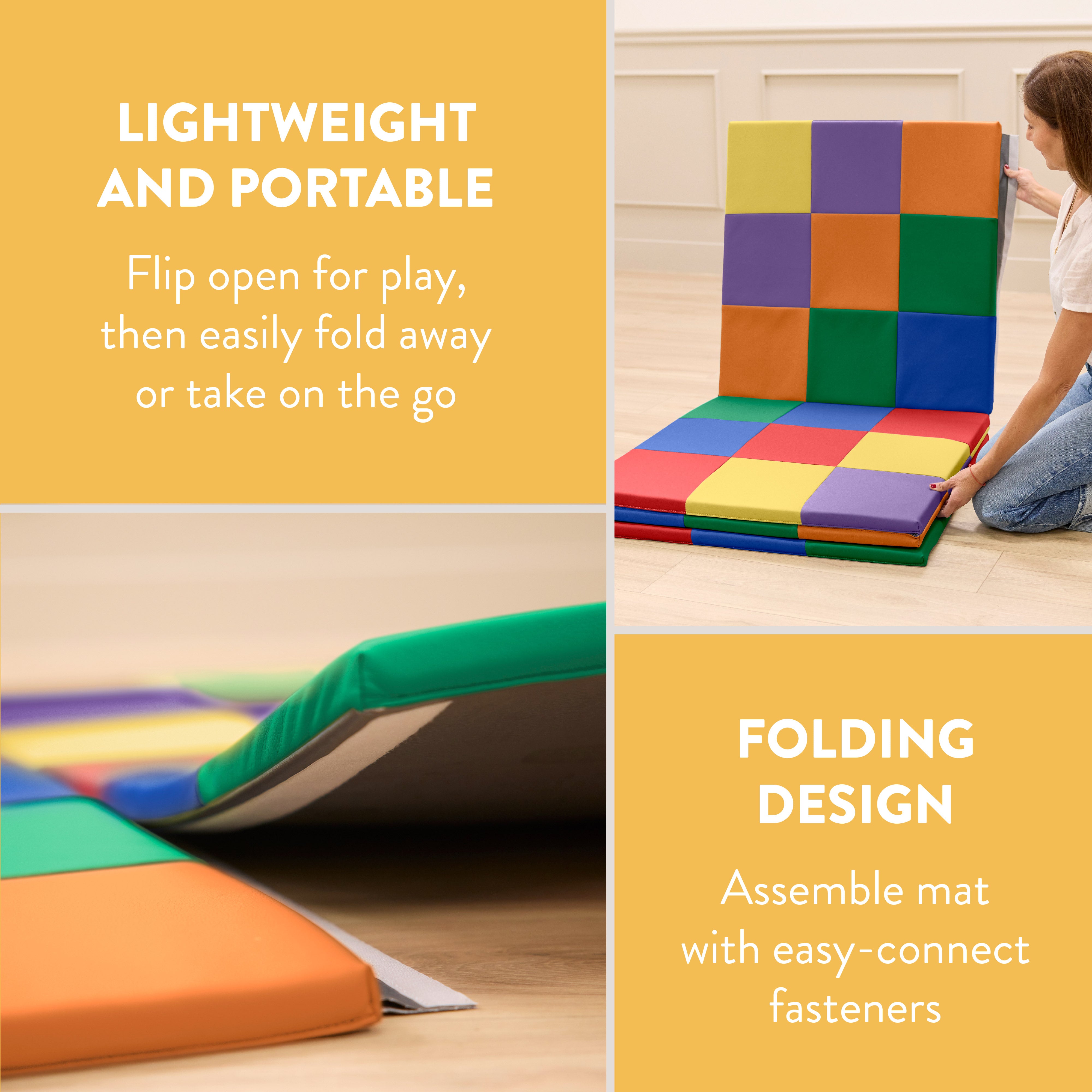 Mosaic Toddler Activity Foldable Play Mat