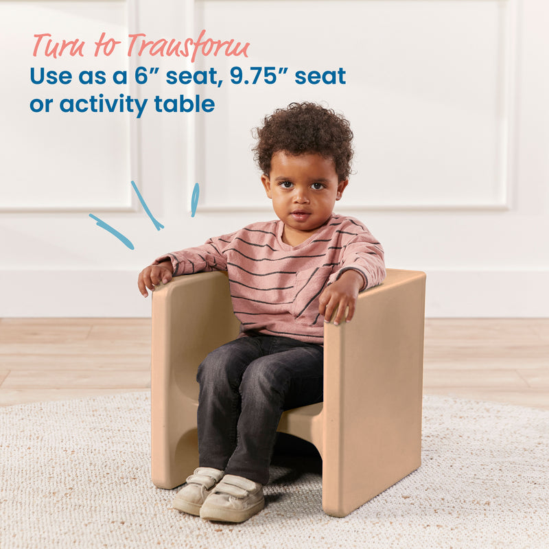 Tri-Me 3-In-1 Cube Chair, Kids Furniture