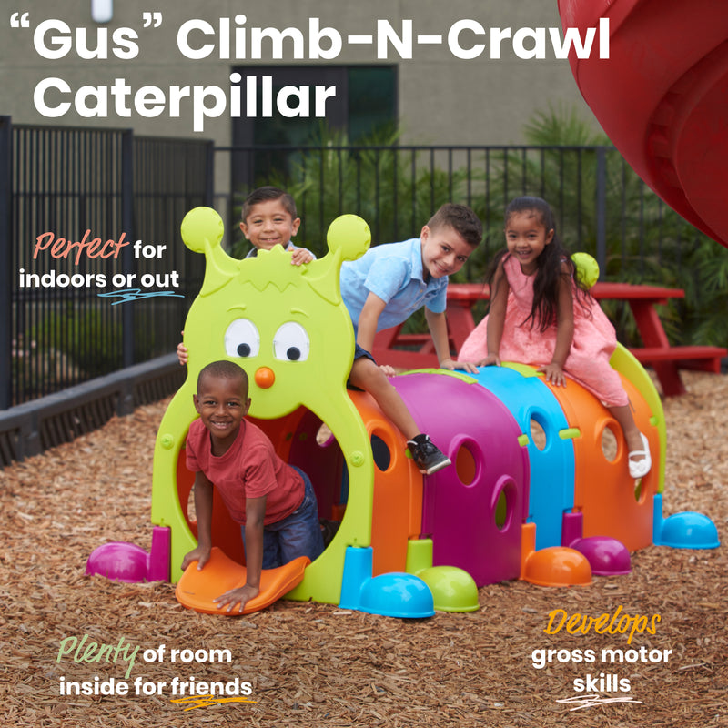 GUS Climb-N-Crawl Caterpillar Tunnel, Indoor/Outdoor Play Structure