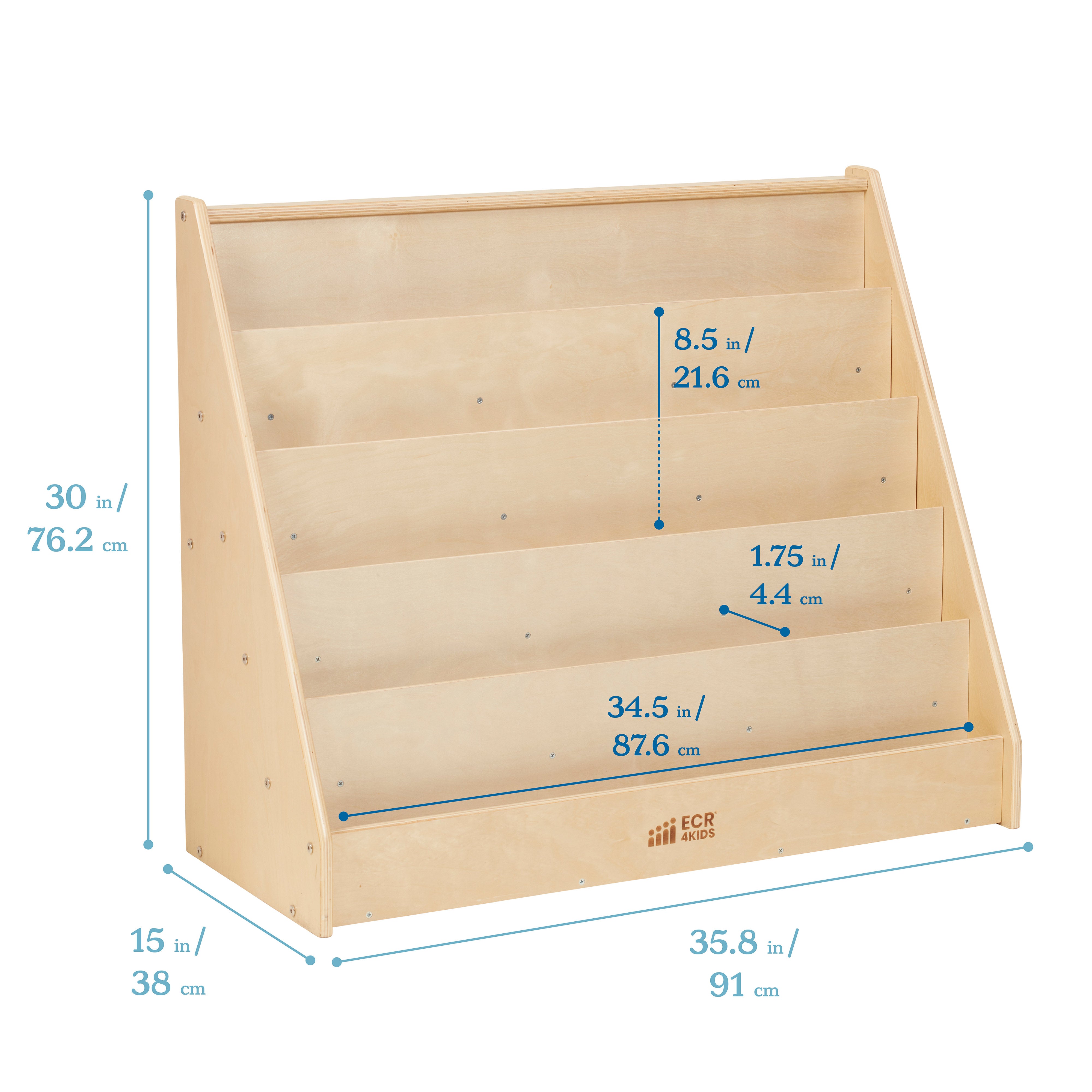Preschool Cozy Reading Corner Package with Book Display, Storage Cabinet and Floor Cushions