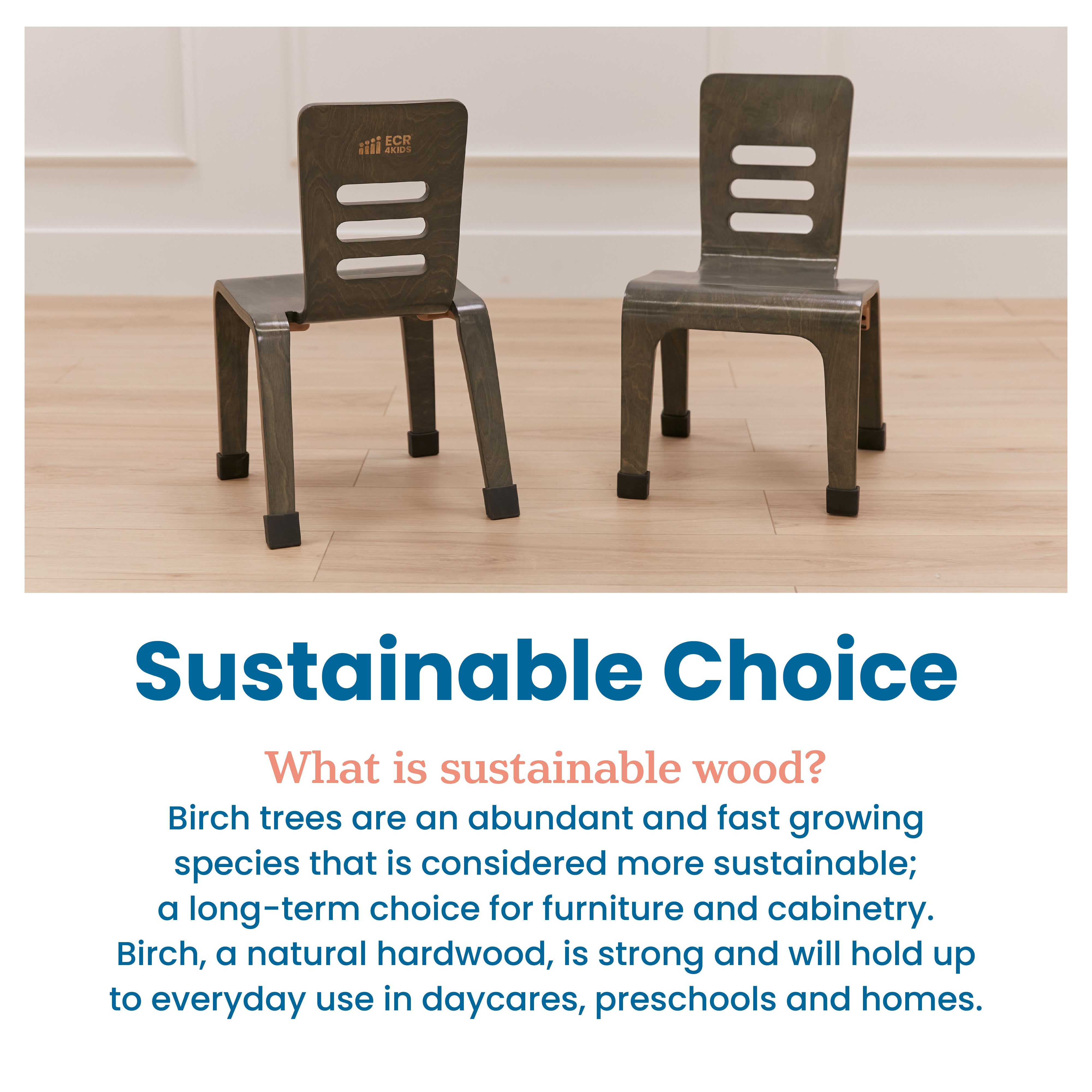 Bentwood Chair, 12in Seat Height, Stackable Seats, 2-Pack