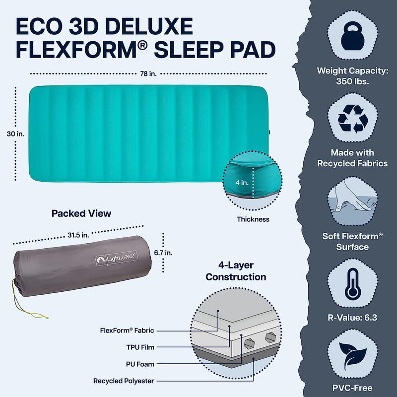 ECO 3D Deluxe Flexform Sleep Pad, Sleeping Mat