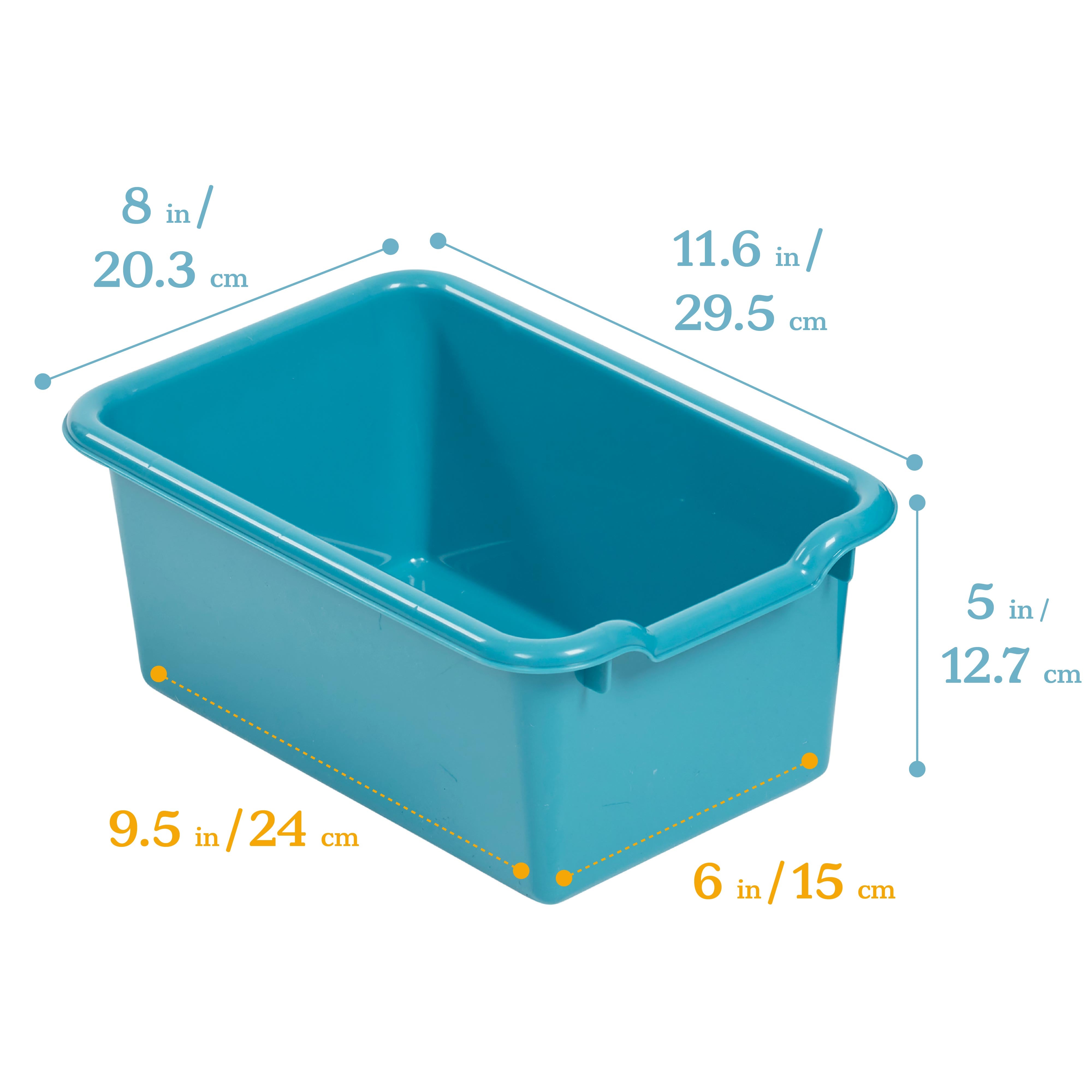 Scoop Front Storage Bins, Multipurpose Organization, 30-Pack