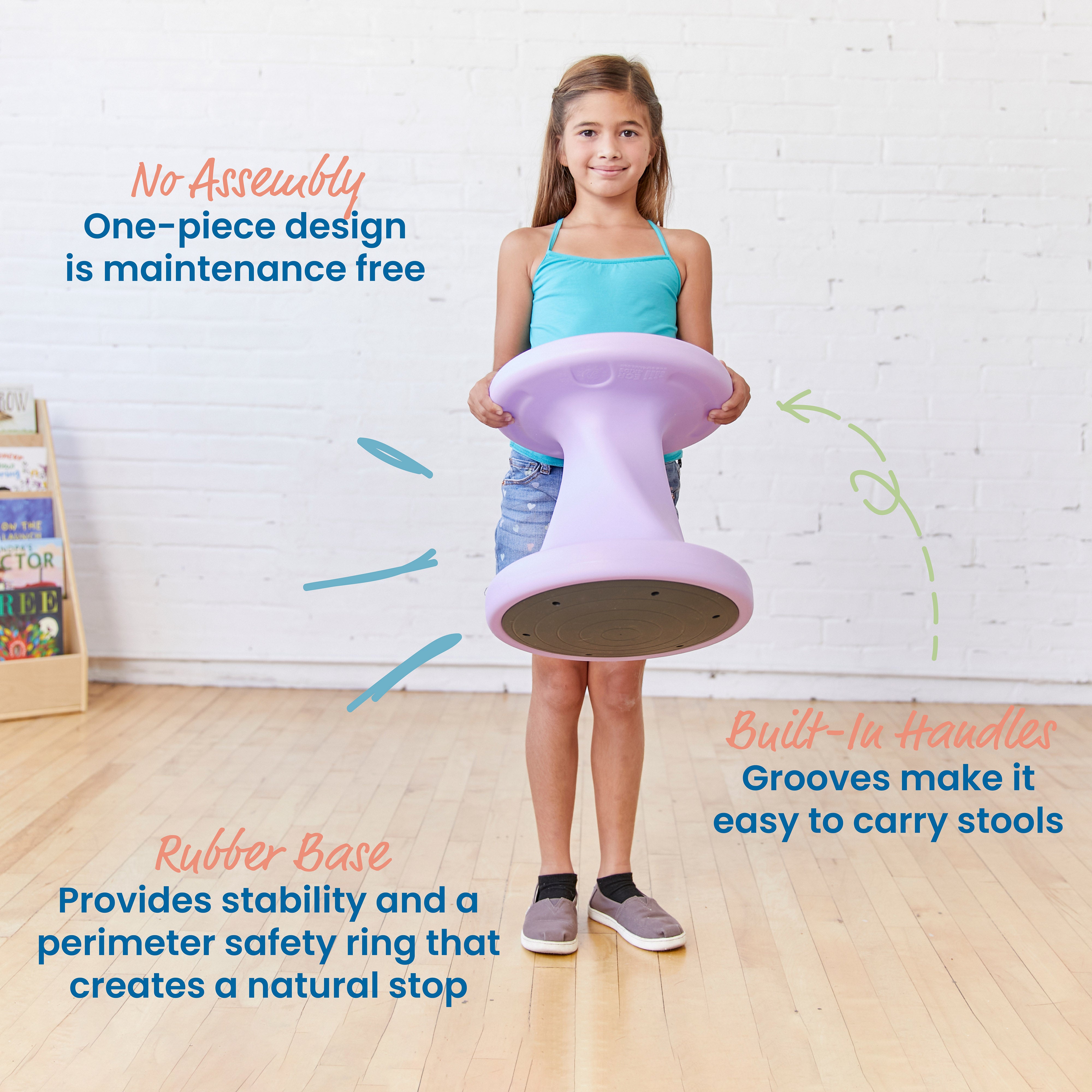 Twist Wobble Stool, 14in Seat Height