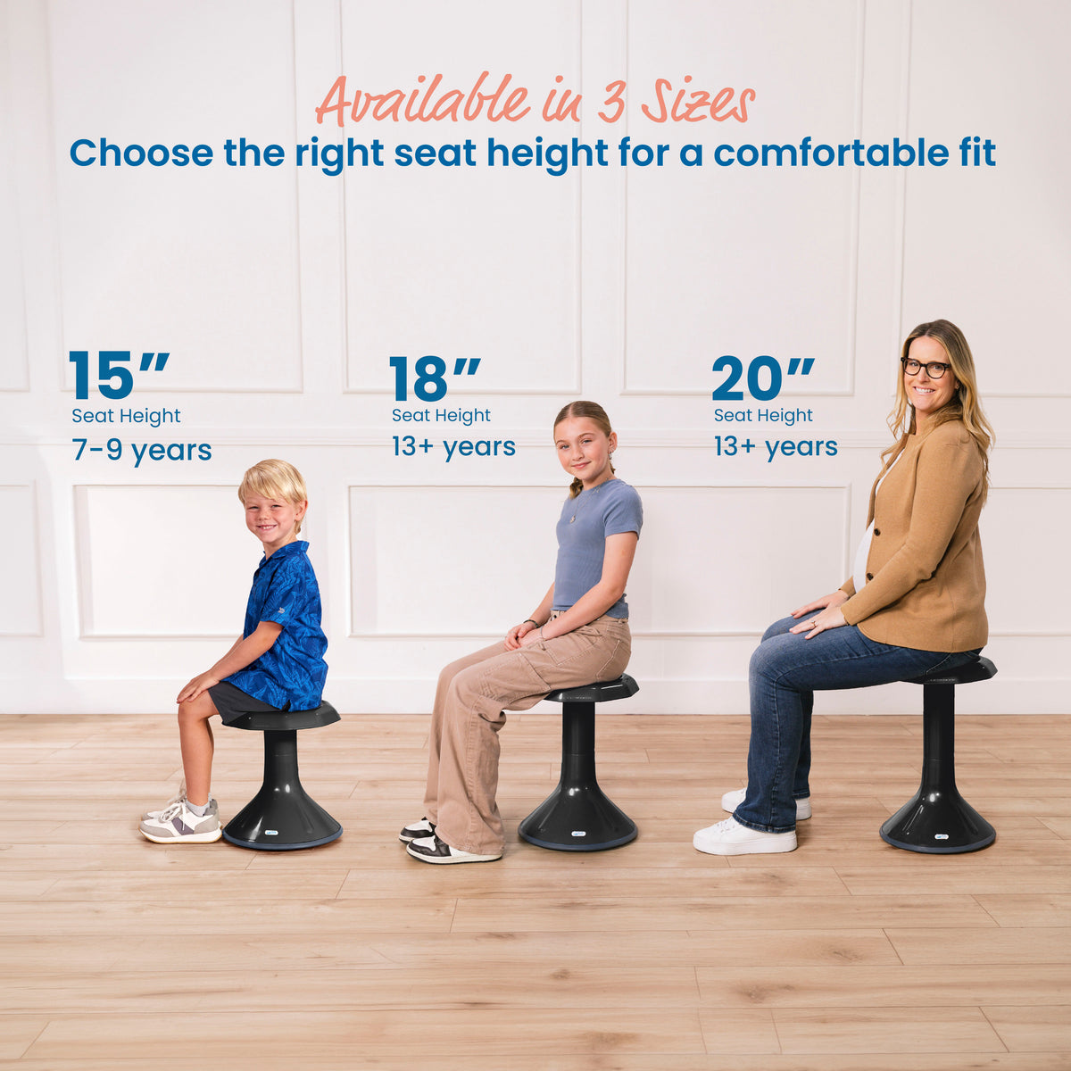 ACE Active Core Engagement Wobble Stool, 20in Seat Height