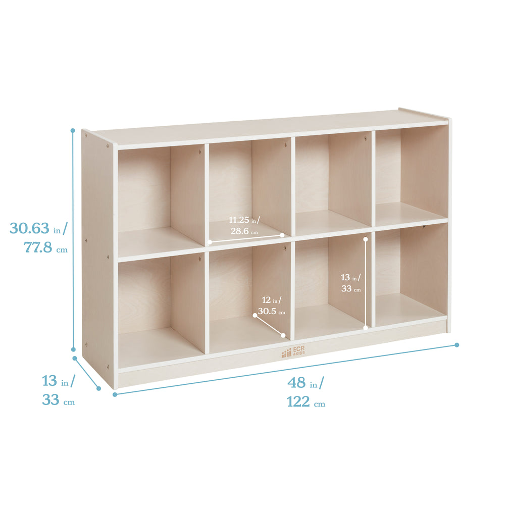 8-Compartment Mobile Backpack Storage Cabinet