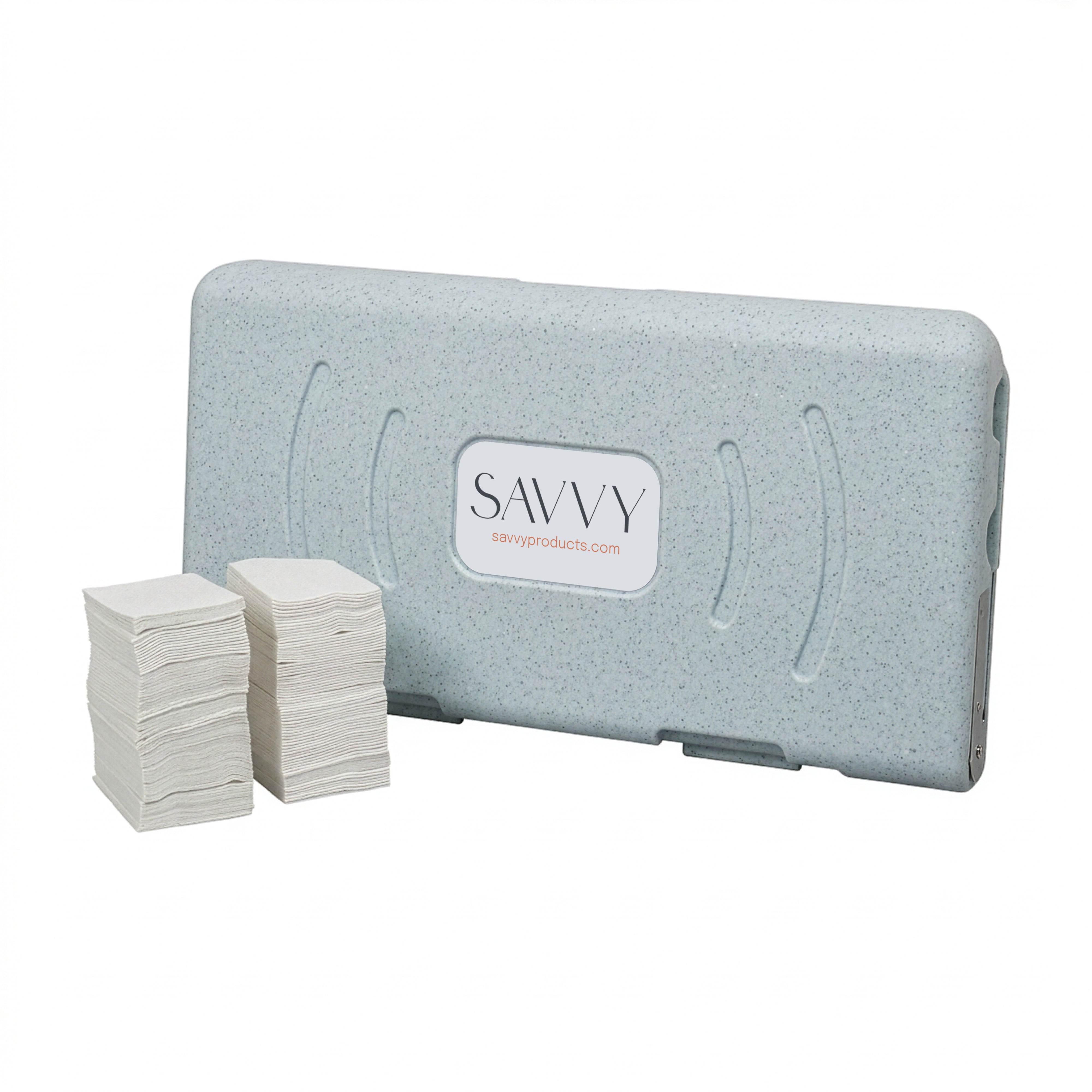 Commercial Wall-Mounted Baby Changing Station with 500 Disposable Sanitary Liners